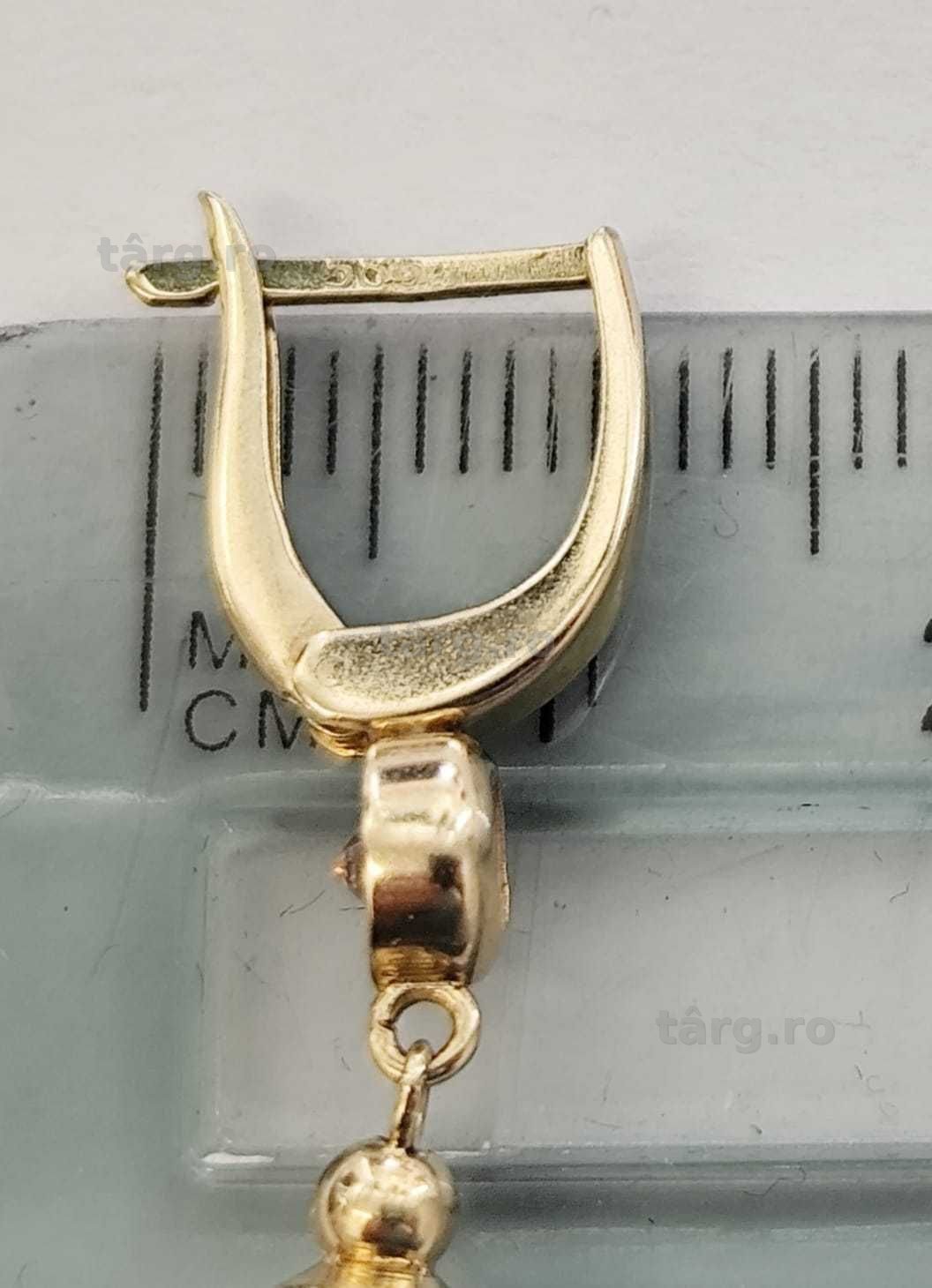Cercei aur 14K 4.40gr (AG35 B 35132) Garantie 2 ani ! 5