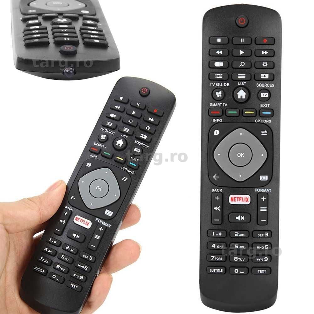 Telecomanda universala pentru TV Philips Smart 4K UHD cu Netflix