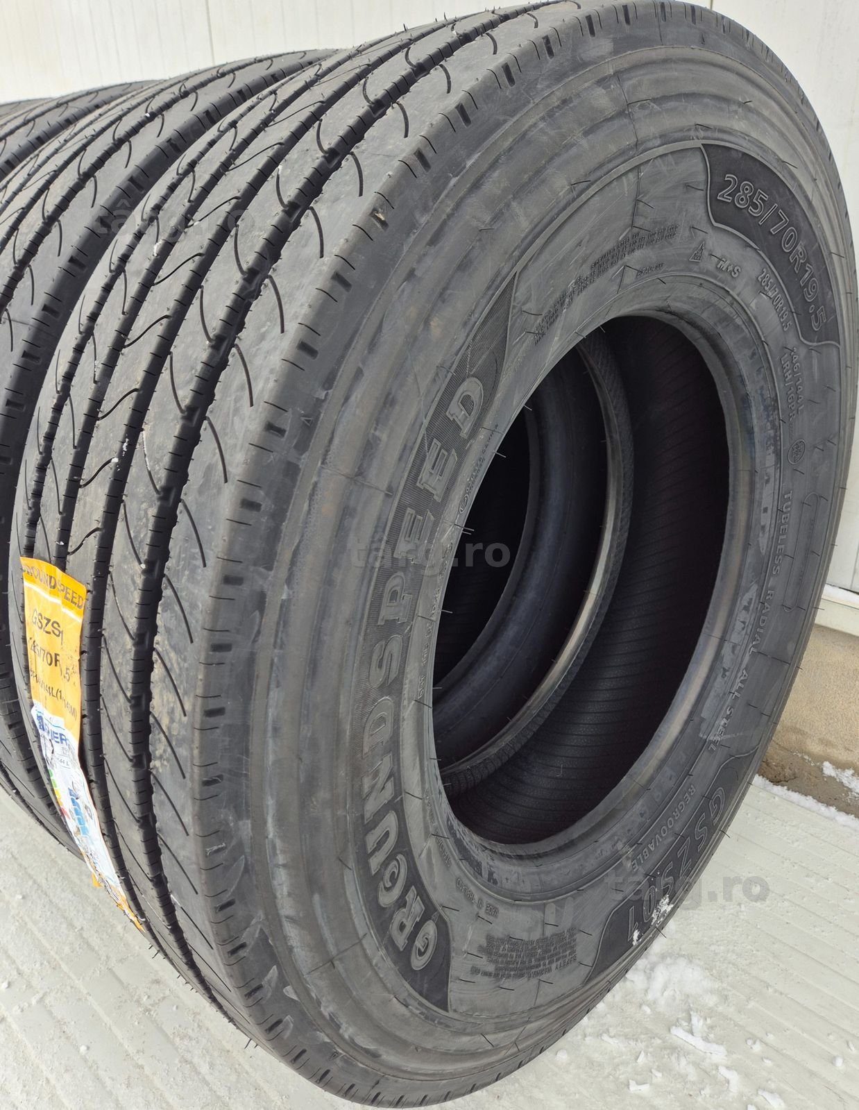 285/70 R19.5, 146L, GROUNDSPEED 16 PR, Anvelope directie M+S 3