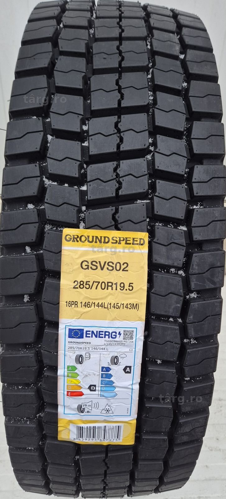 285/70 R19.5, 146L, GROUNDSPEED GSVS02 16PR, Anvelope tractiune M+S 2