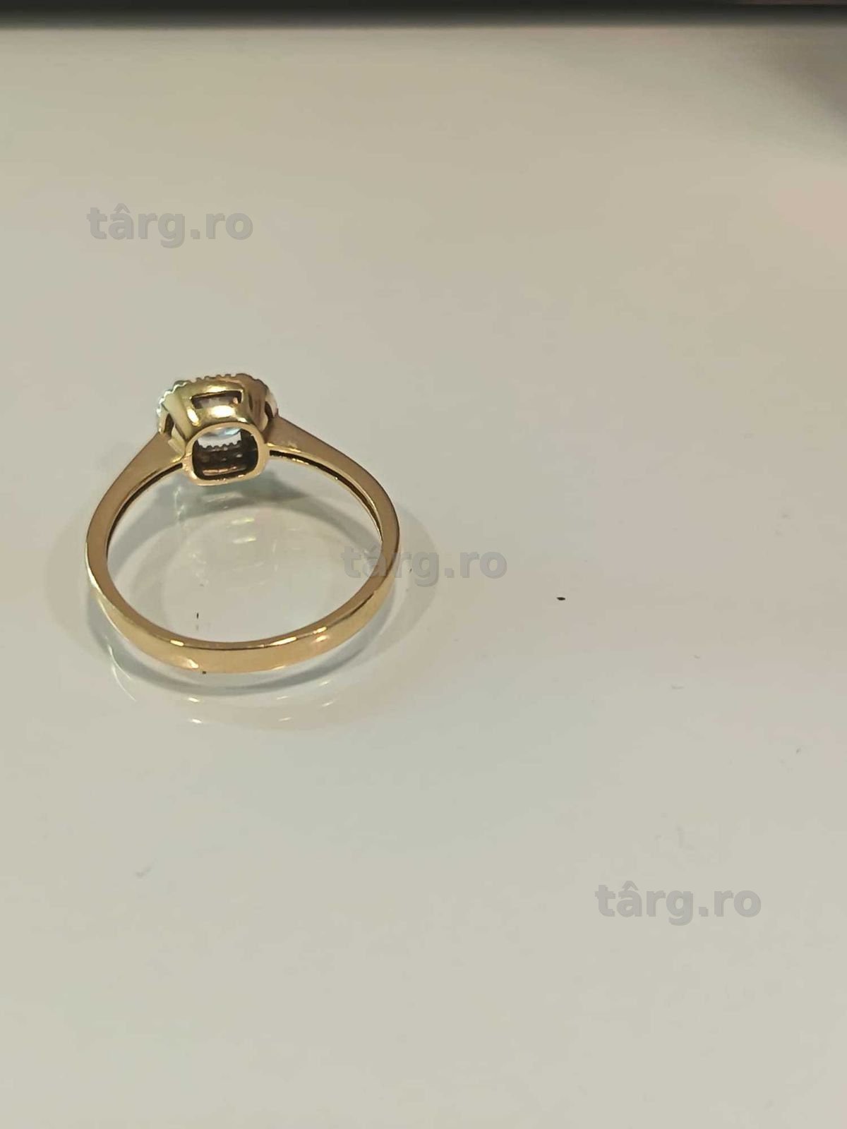 (Ag41) Inel aur, 14K b6231 Certificat de garanție! 2