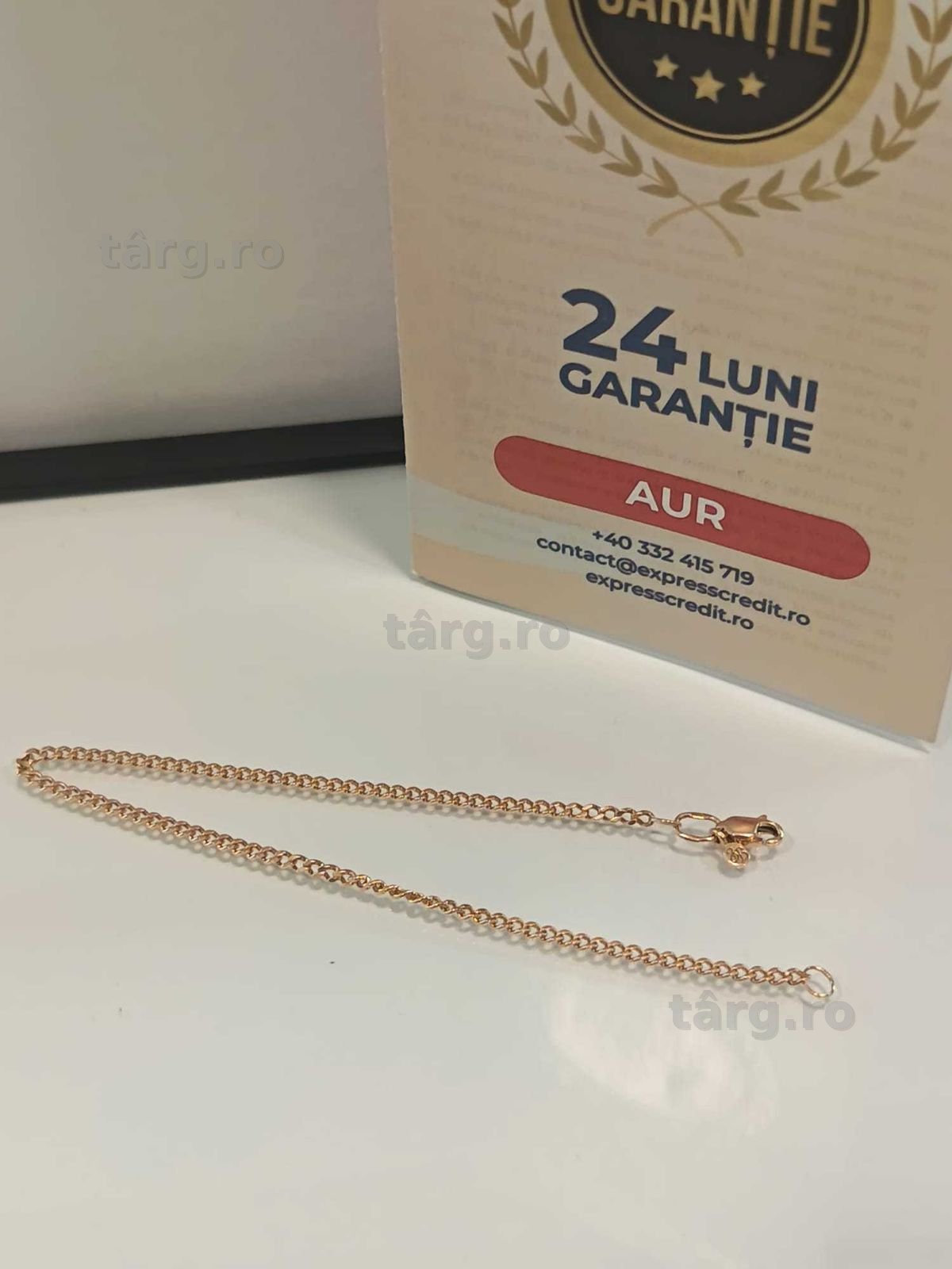 (AG41) Bratara aur, 14K b6174 Certificat de garantie