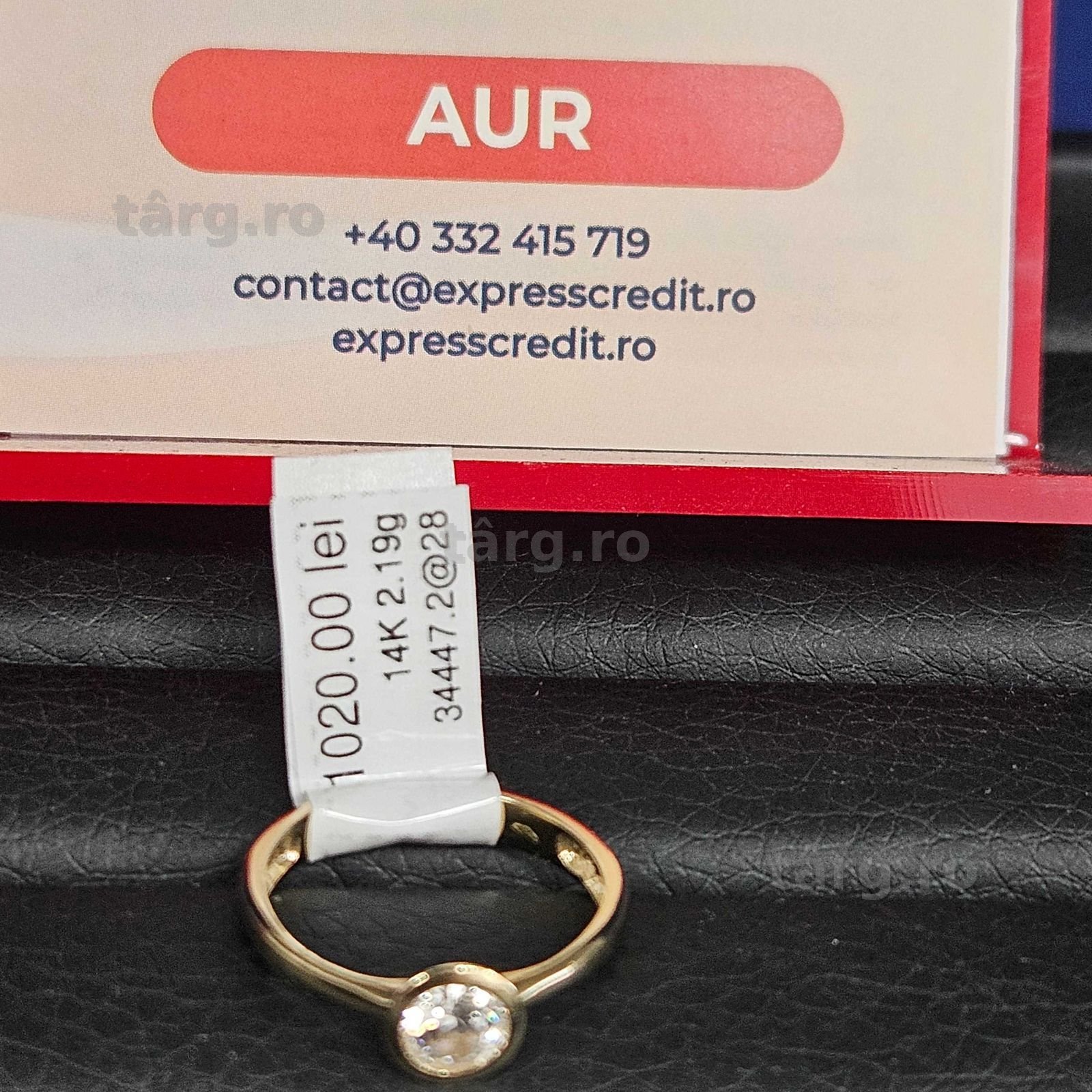Inel Aur 14K - 2.19 grame /  ( B34447.2 / Ag28 Doi Baieti ) 2