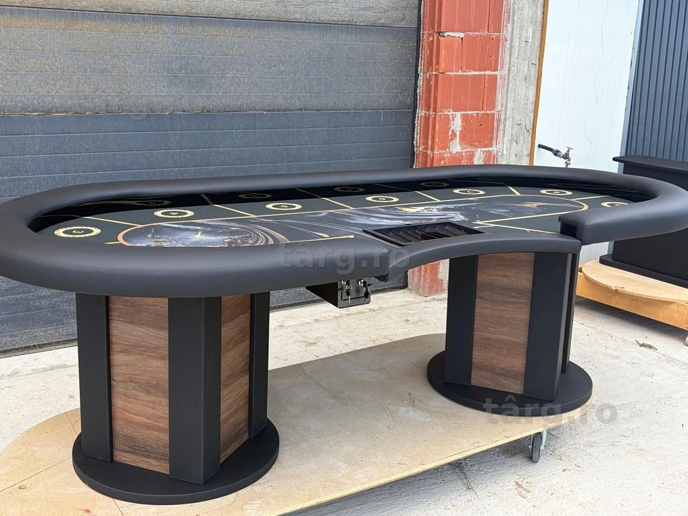 Masa poker casino extra lux cu surpainaltare CustomTables.eu Bucuresti stoc urgent