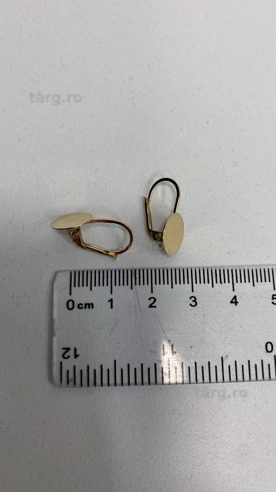 (AG13) Cercei aur 14K 1.74g (b.56199.2) Garantie 2 ani! 3