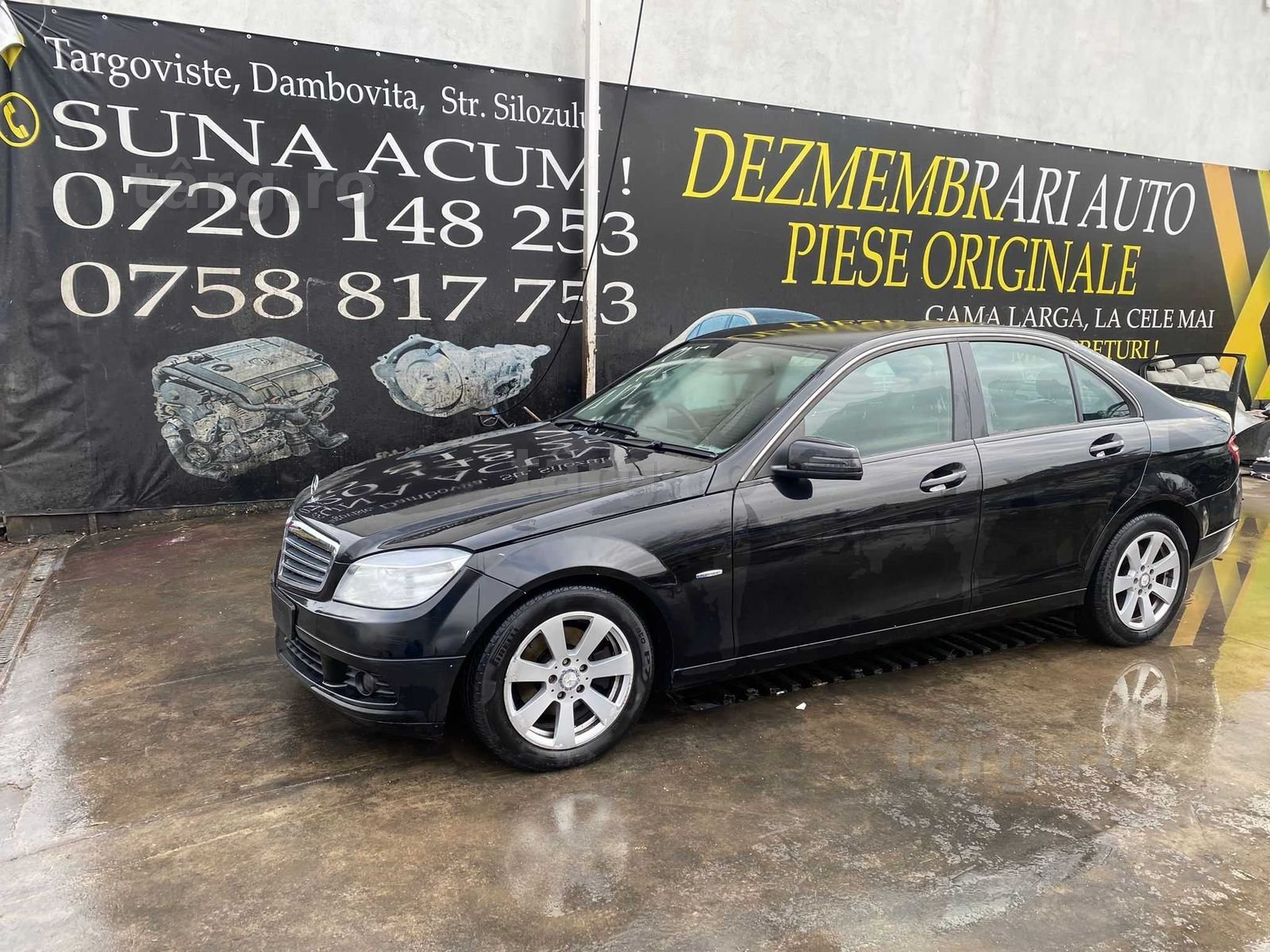 Dezmembrez mercedes c class w204 2.2 euro 5/bara fata w204/capota/far/