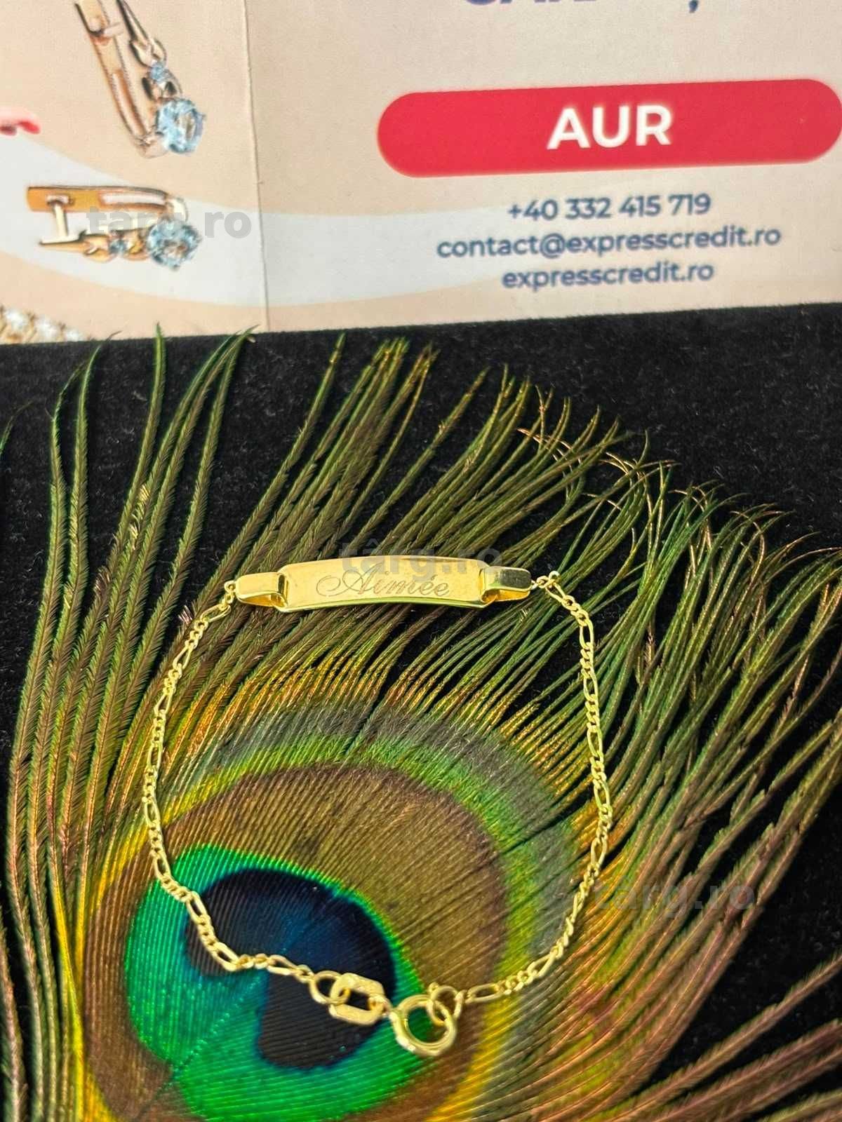 Bratara aur 14k 1.30g (B.61525-Tatarasi) Garantie 2 ani-550 lei 3