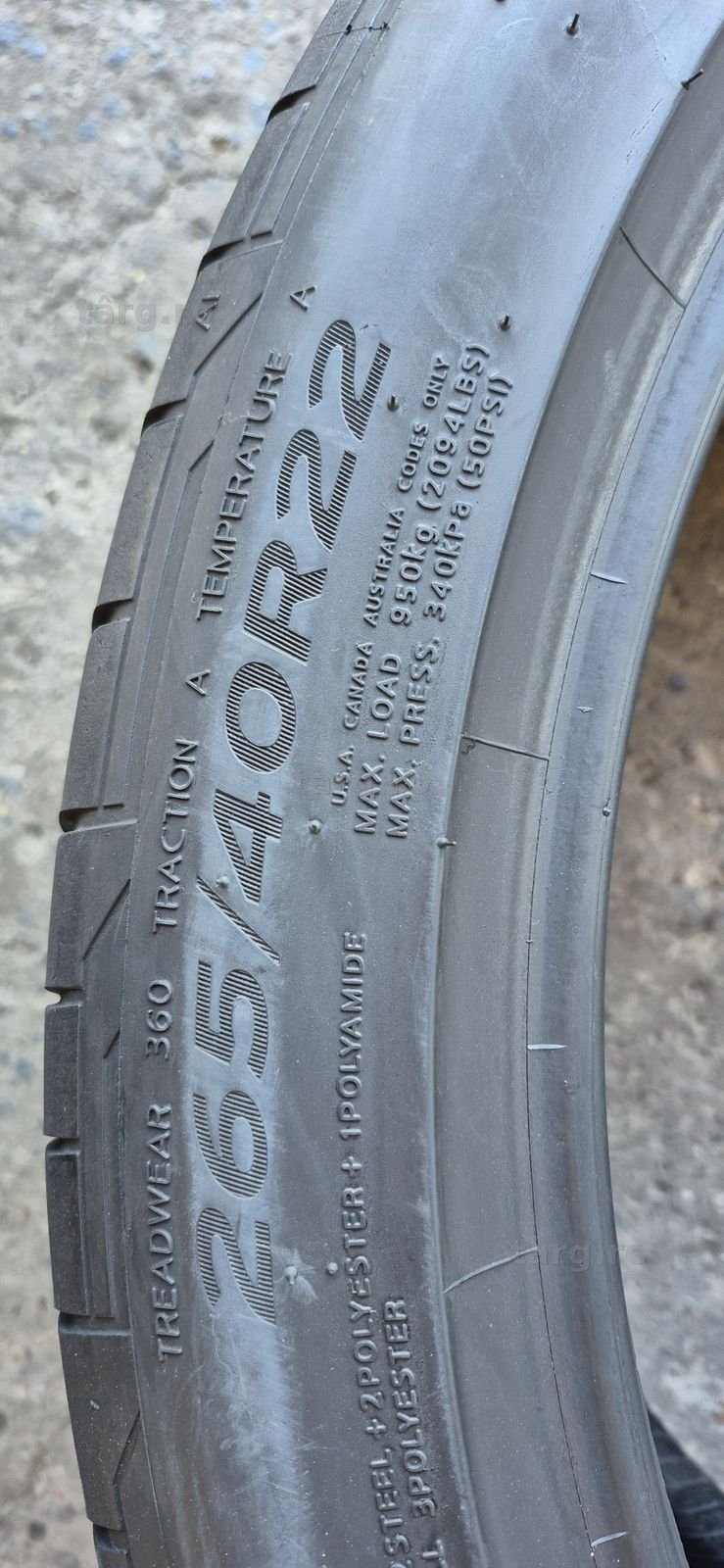 4 anvelope vara Hankook 265/40/22,dot 2021-2022.Pretul este pe bucata. 6