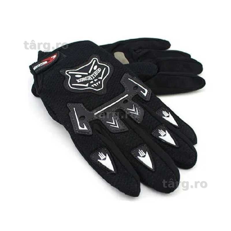 Manusi Moto/ATV/Bicicletă, Anti-Alunecare, Touchscreen, Respirabile, Negru 6