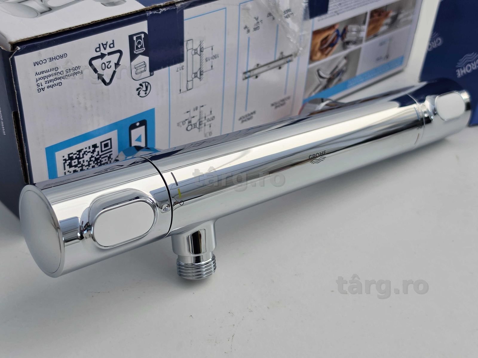 Grohe Precision Flow baterie de duș perete cu termostat crom 34840000 6
