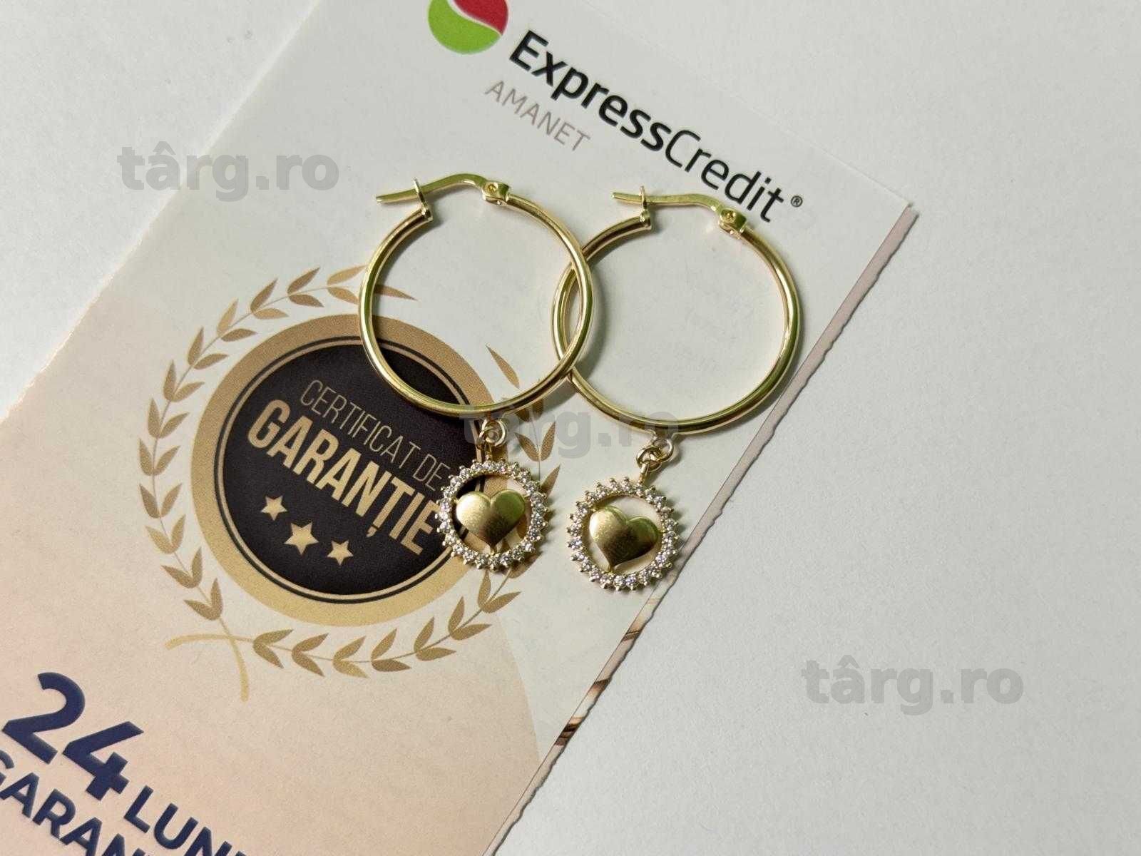 Cercei aur 14K 3.90g (B.61680 Tatarasi) Garantie 2 ani 2