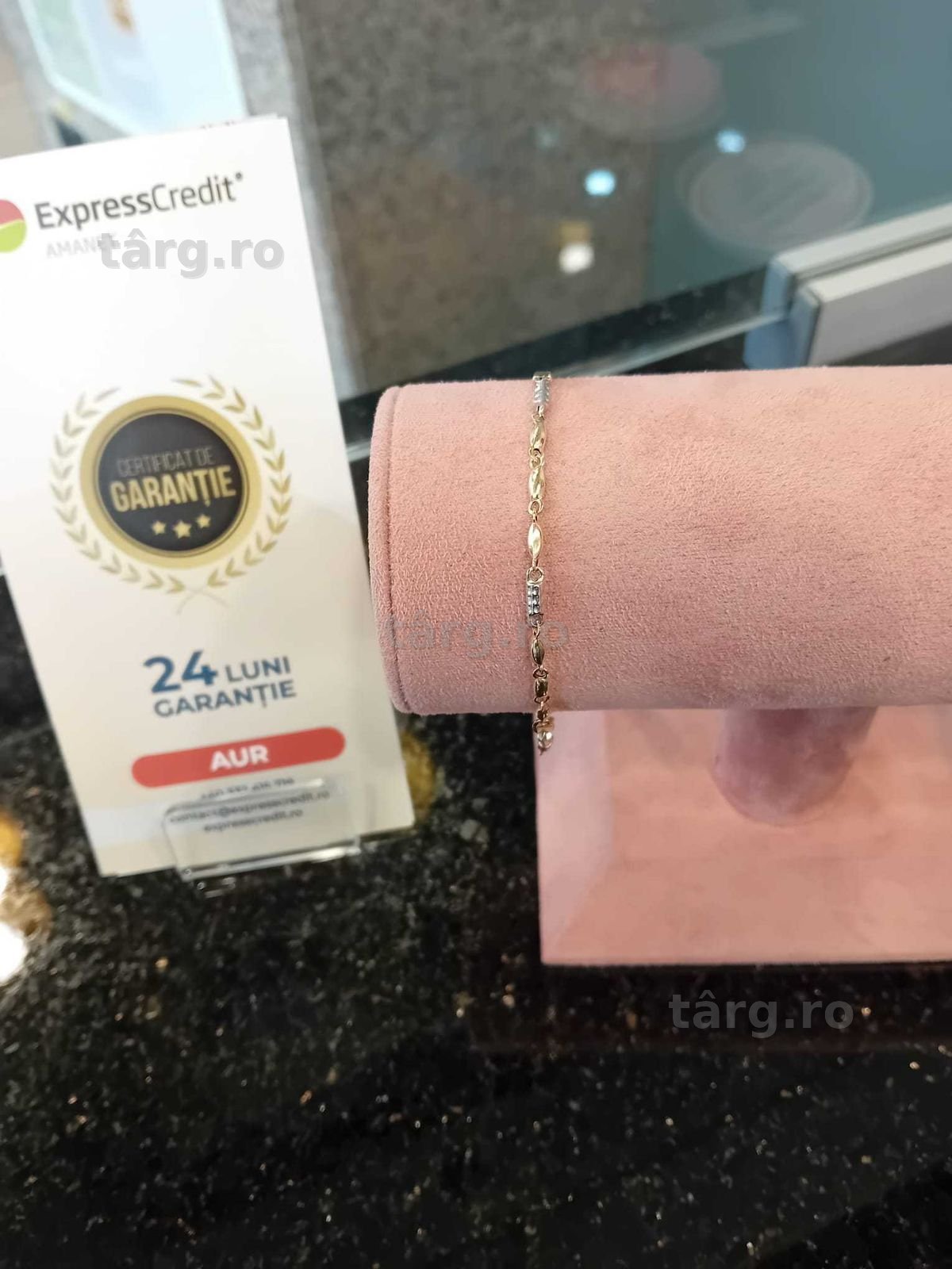 Bratara aur 14k 2.45g 18.5cm (Iulius Mall)(B-156) Garantie 2 ani!