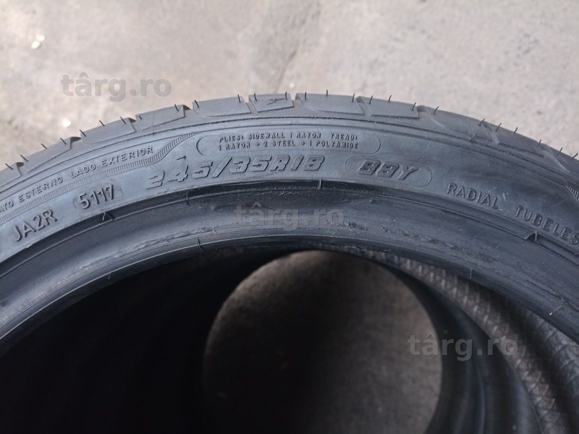 4 anvelope RunFlat de vara Goodyear 2x245/35 R18 2x225/40 R18 7
