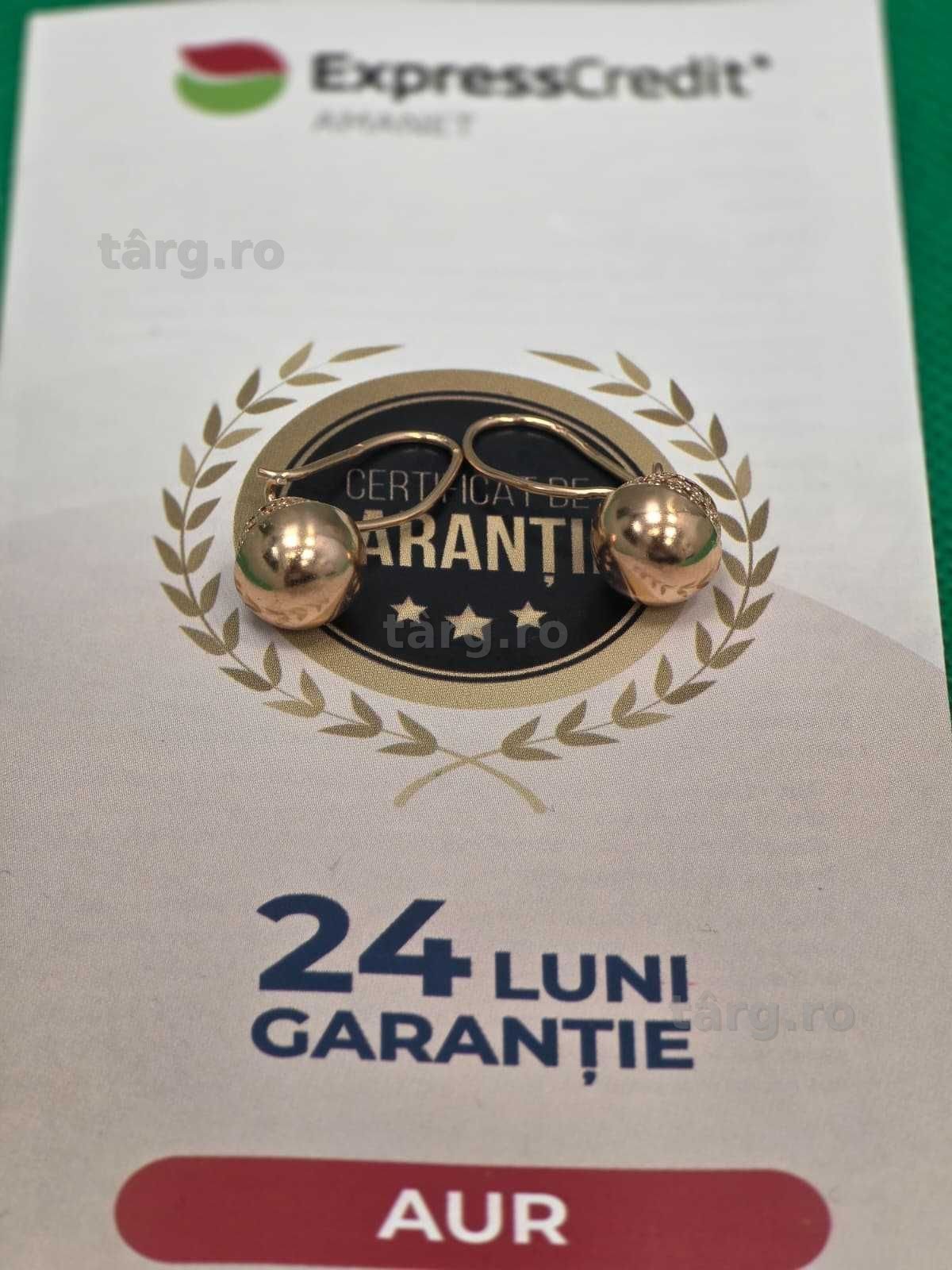 Cercei aur 14K 2.78g [Ag45 Bacau1 B.28537.1.32] 2