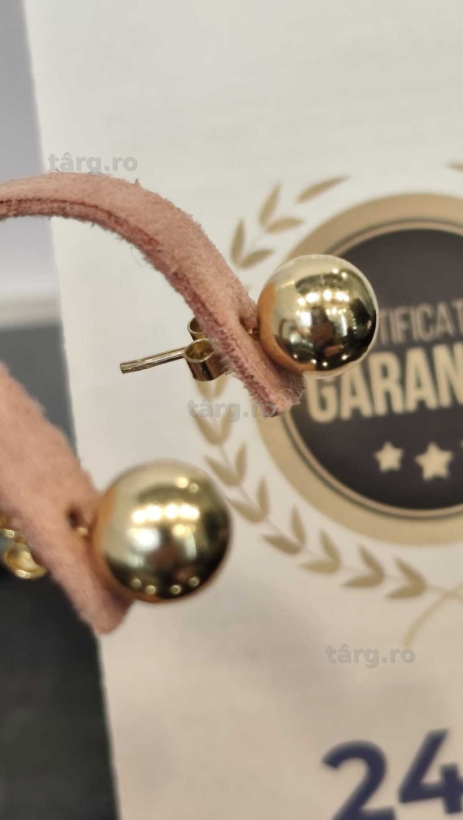 Cercei aur 14k 2.22g  (Iulius Mall)(B-585) Garantie 2 ani! 3