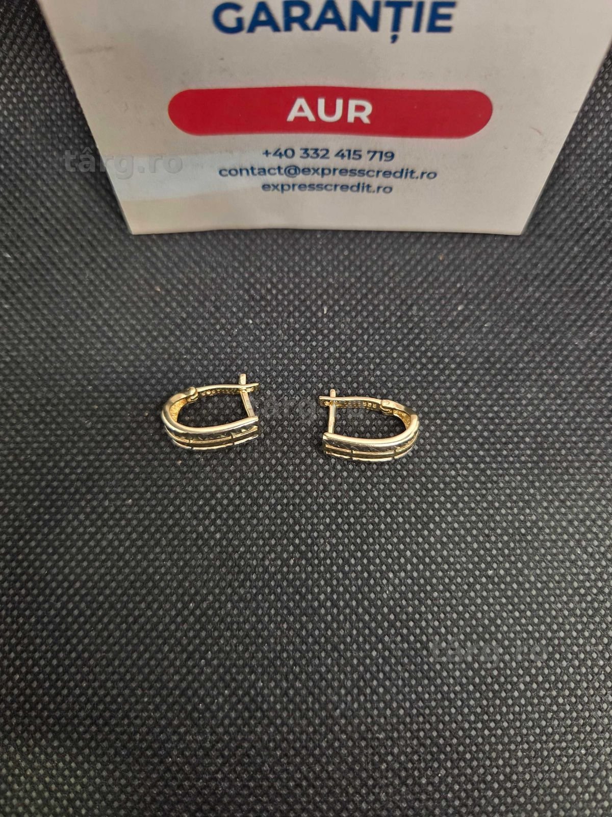 Cercei aur 14K 2.93g (49891.3 Ag11 Piata Nicolina) Garantie 2 ani! 3