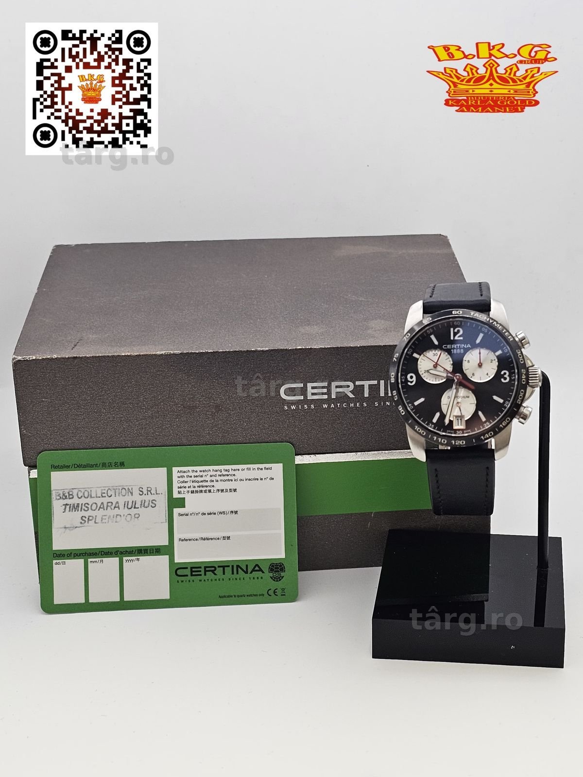 Certina DS Podium Chronograph Amanet BKG