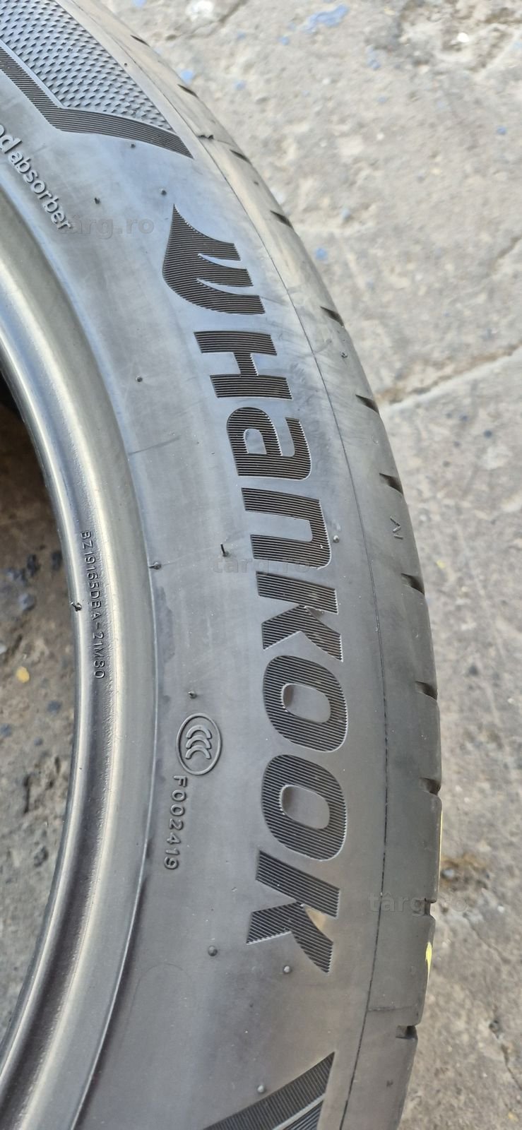 4 anvelope vara Hankook 255/45/19,dot 2022.Pretul este pe bucata. 4