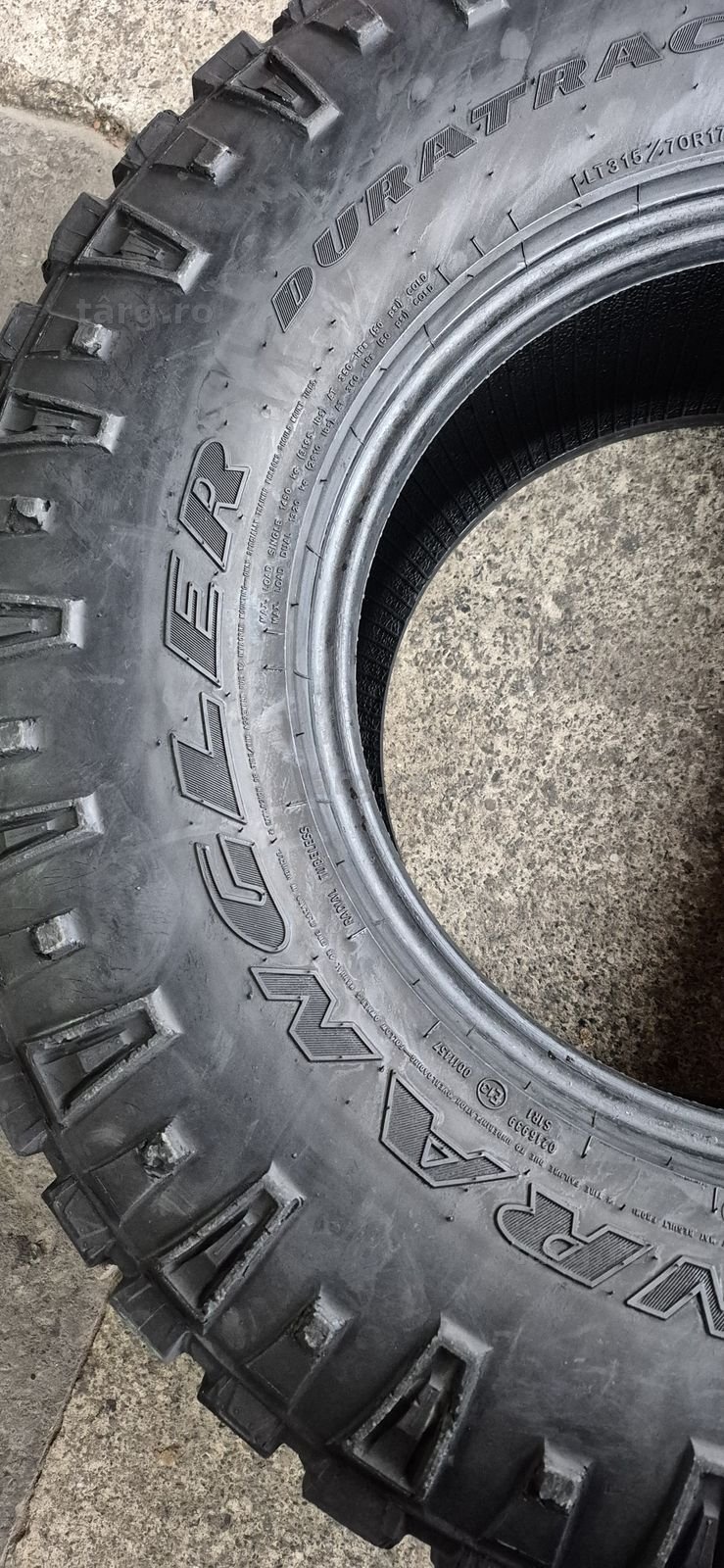 4 anvelope M+S ca si noi Goodyear 315/70/17.Pretul este pe bucata 6