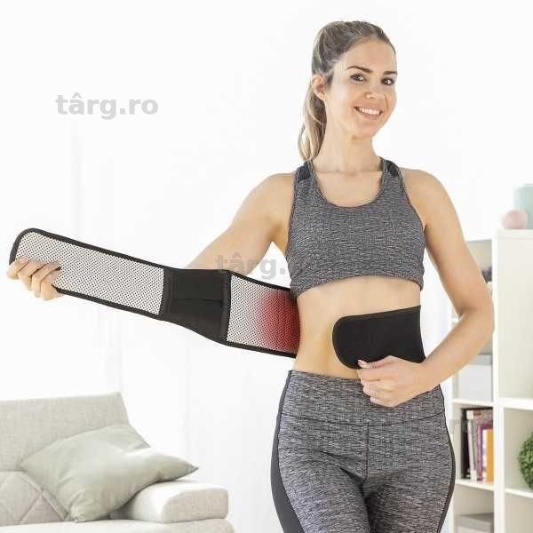 Centura lombara termica, cu turmalina, ajustabila, unisex - NOU