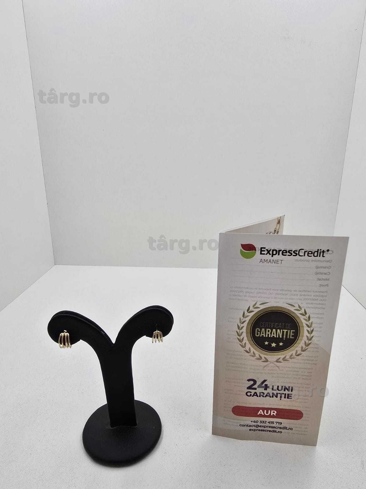 Cercei aur 14K 2.15gr (Ag25 Belvedere B.42008.1)-Garantie 2 Ani!