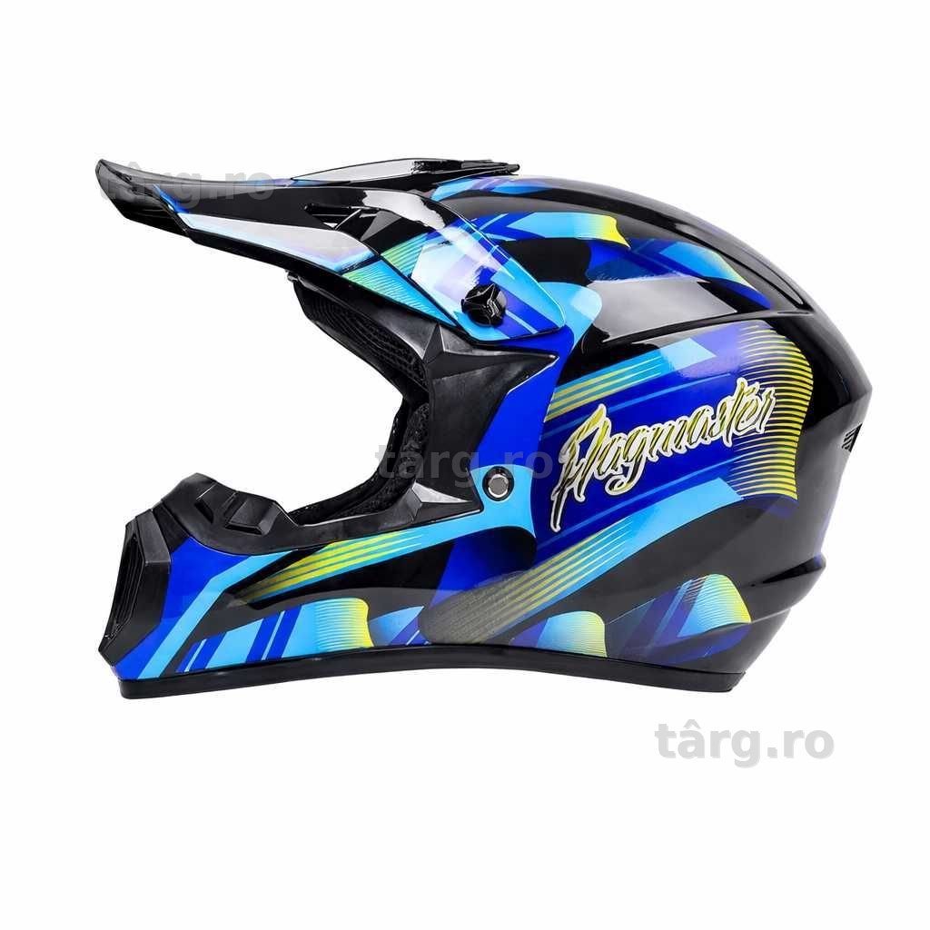 Casca Moto Enduro Cross ATV - S / M / L / XL - Albastru 4