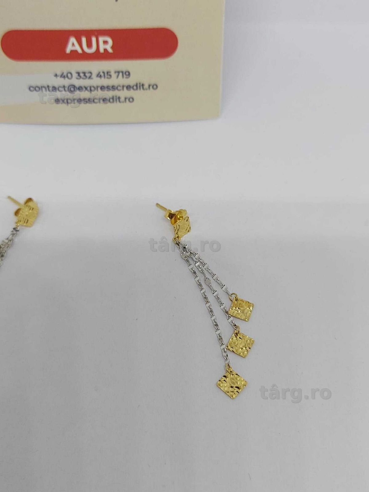 Cercei aur 18k 1.98gr [35477.1/30 Pacurari 2] Garantie 2 ani! 3
