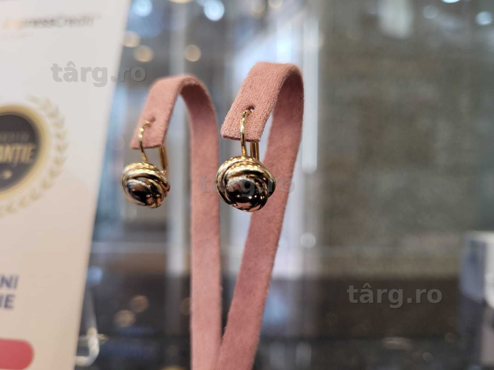 Cercei aur 14K 2.72g (Iulius Mall)(B-29) Garantie 2 ani! 2