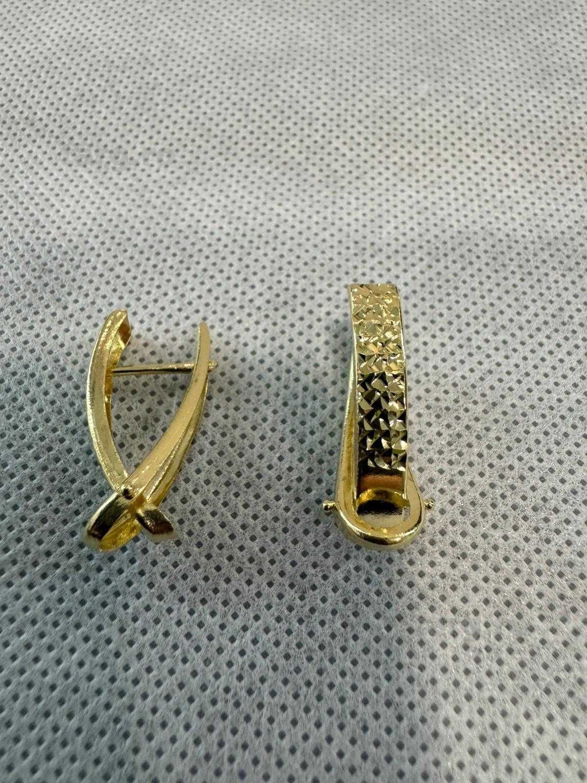 (Ag41) Cercei aur 14K B5812.5 - Certificat de garantie! 4