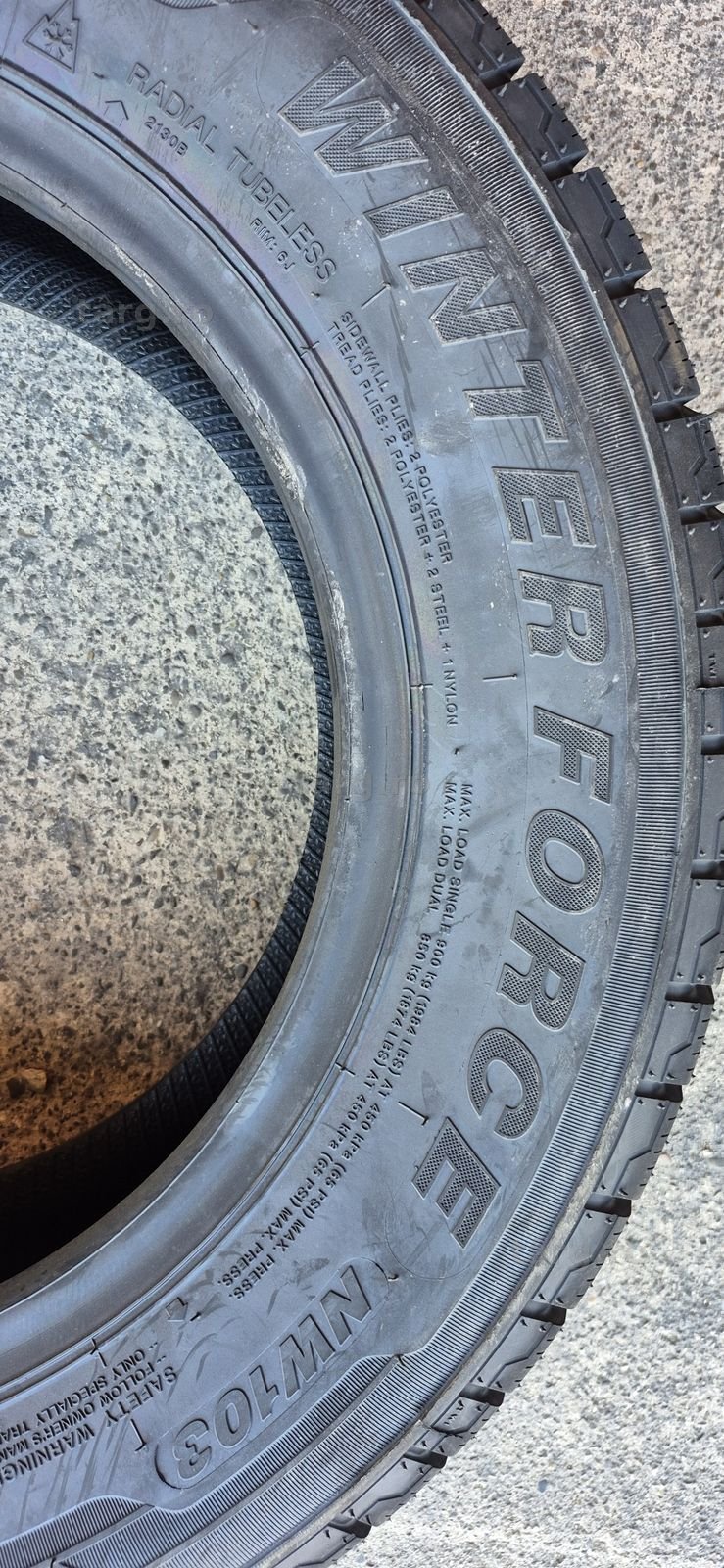 4 anvelope iarna noi Sunny 195/70/15C,dot 2025.Pretul este pe bucata. 5