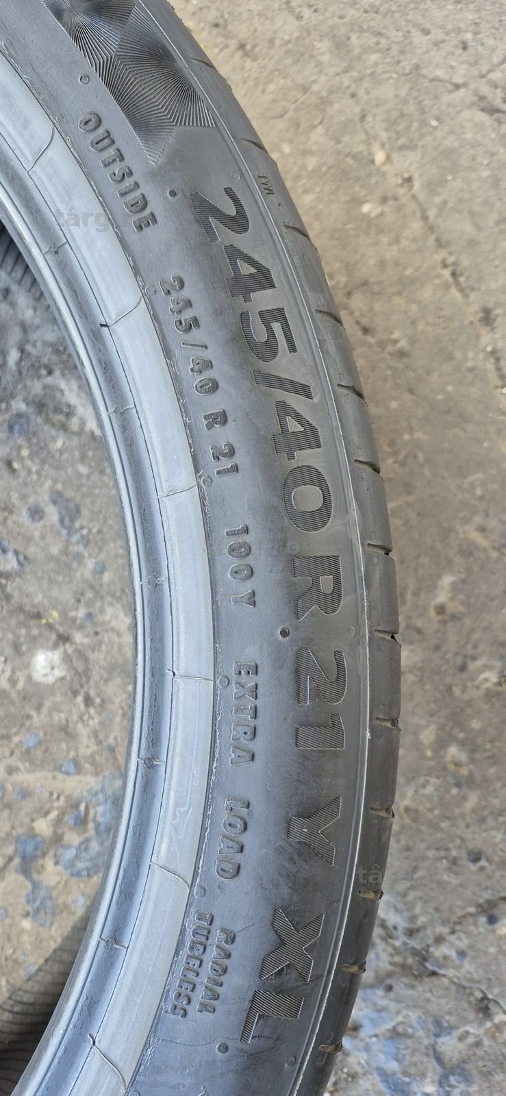 4 anvelope vara Continental 245/40/21.Pretul este pe bucata. 6