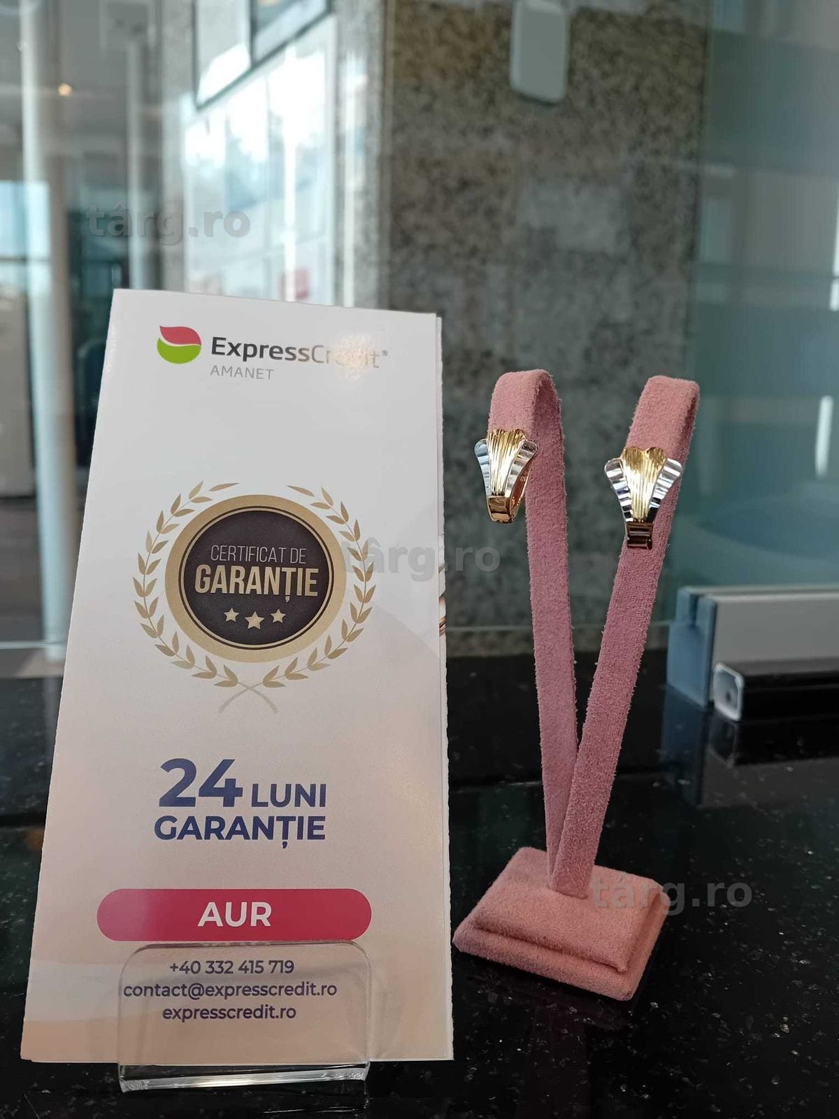 Cercei aur 14K 1.67g (Iulius Mall)(B-393.1) Garantie 2 ani!
