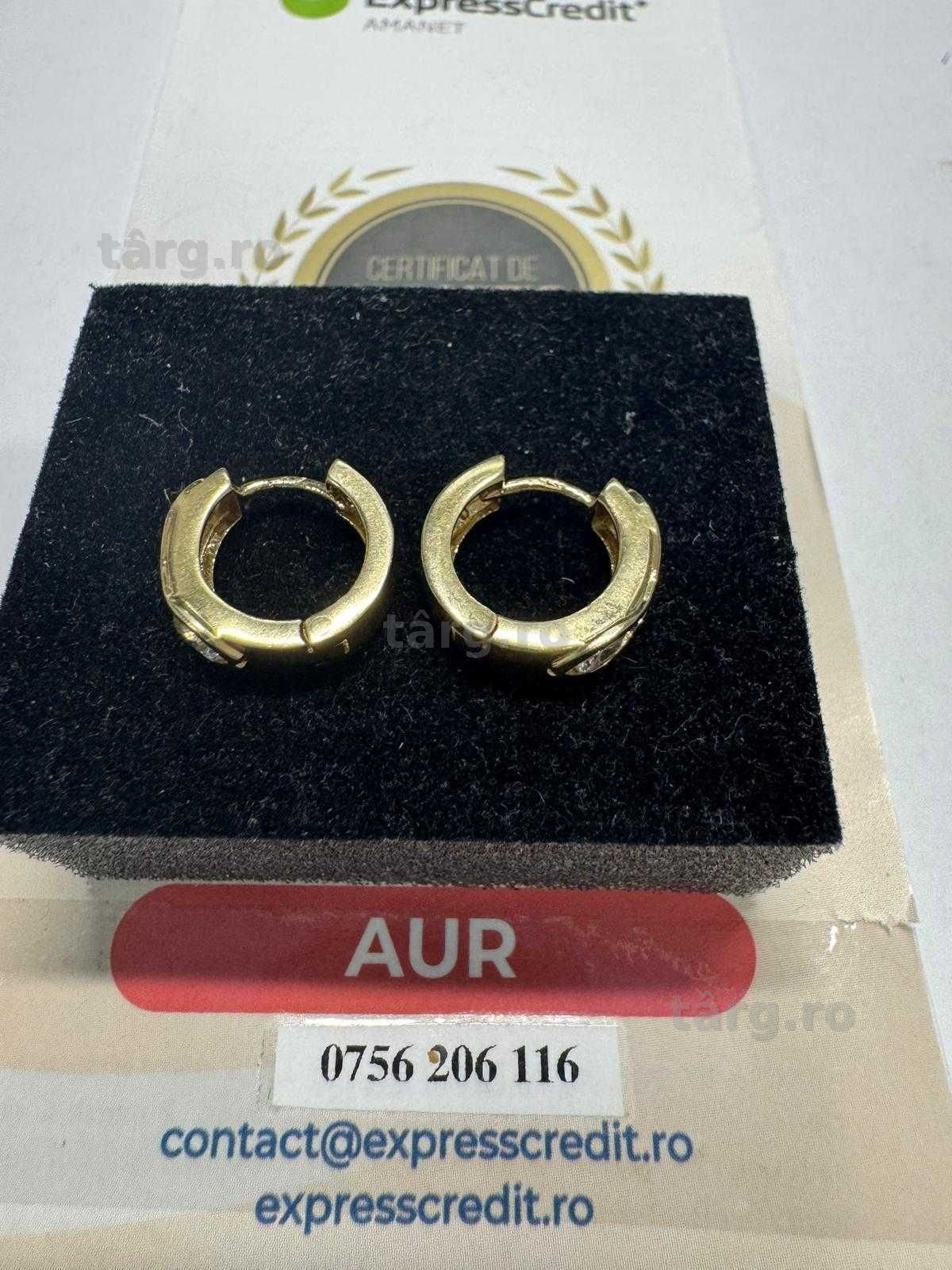 Cercei din aur 14k (69212.1/ 10 Pacurari 1) Garantie 2 ani!