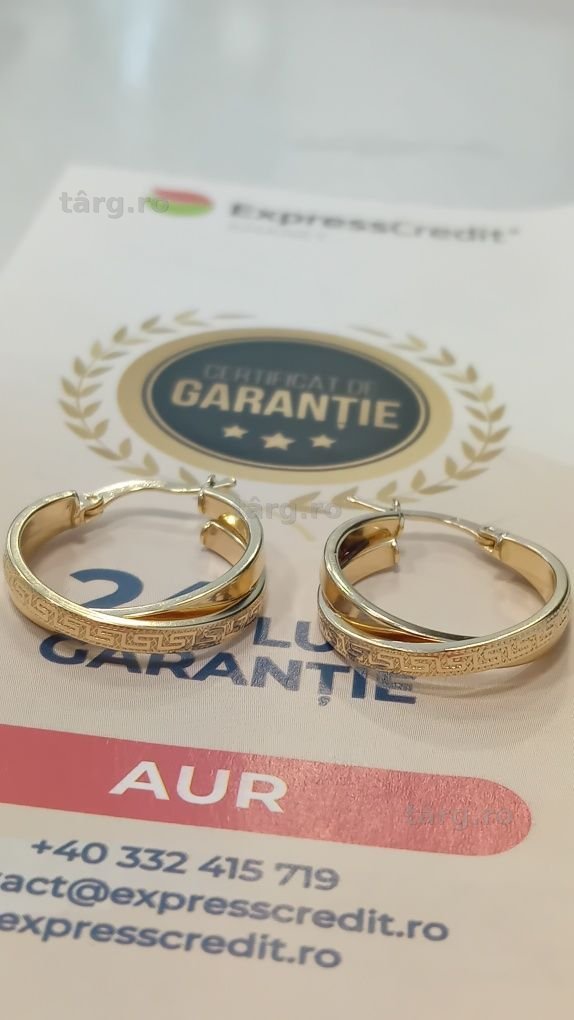 Cercei aur 14k Ag20 Dancu b30141 Garanție 2 ani