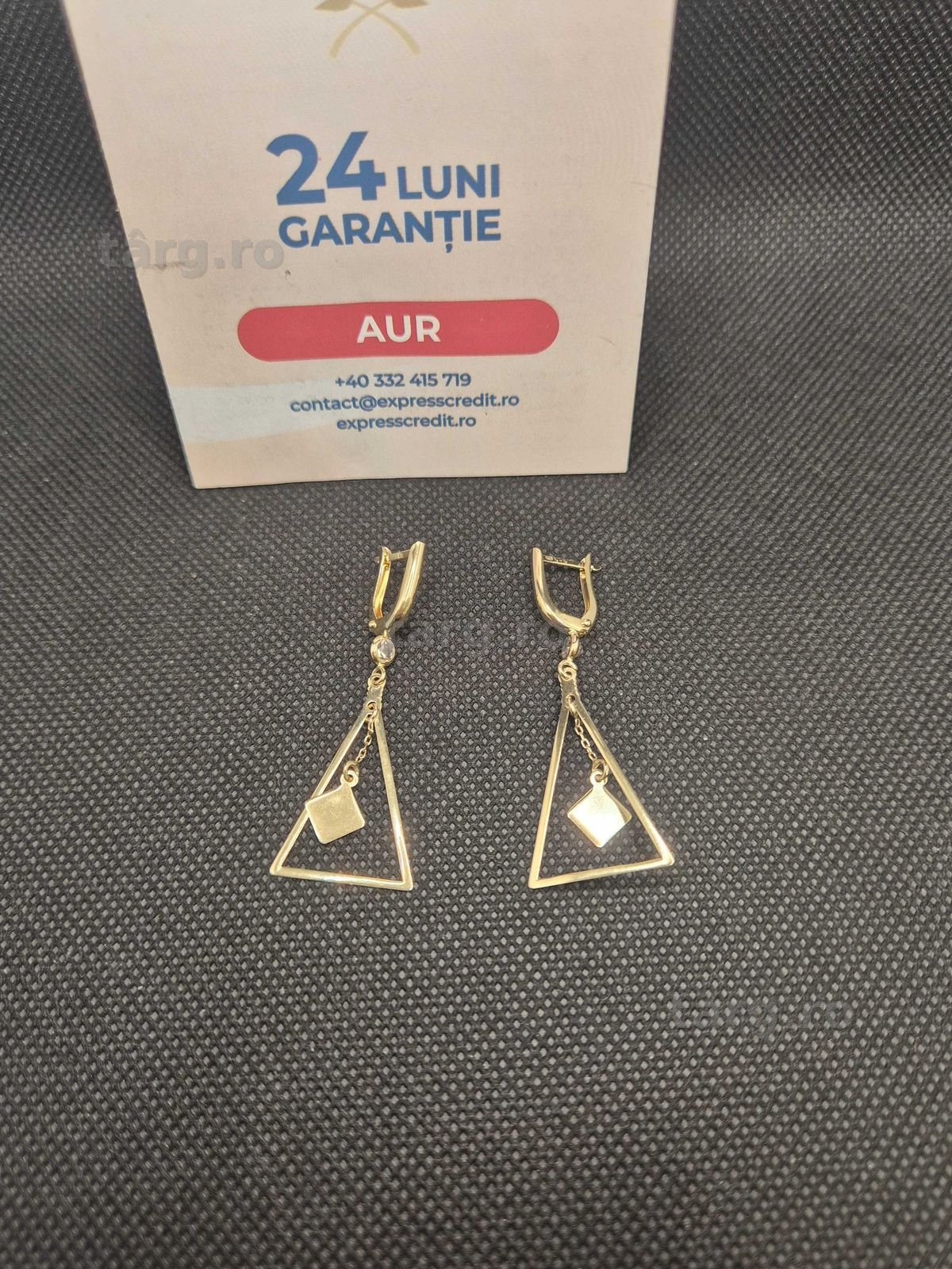 Cercei aur 14K 2.87g (50226.1 Ag11 Piata Nicolina) Garantie 2 ani! 2