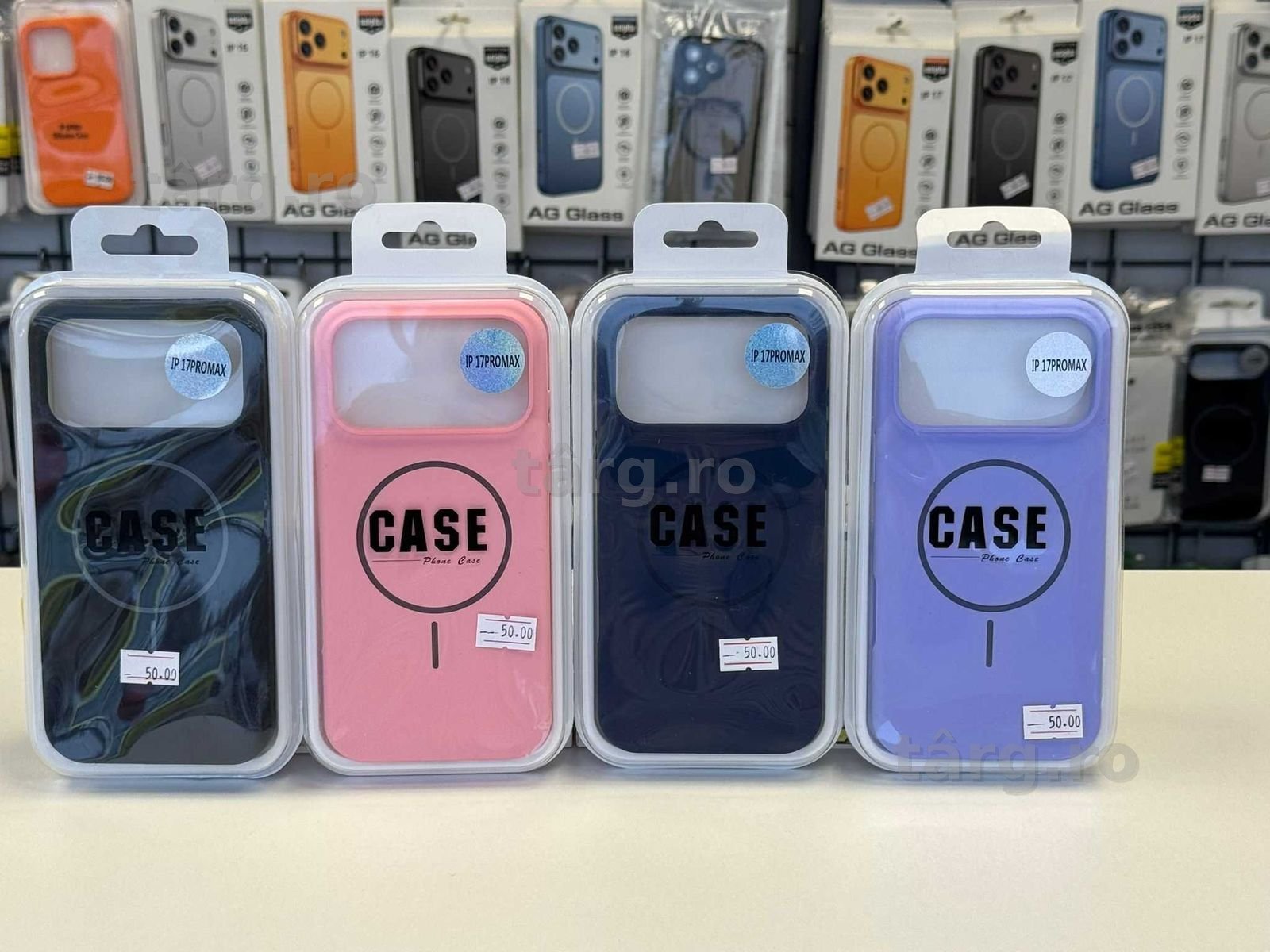 Husa silicon cu MagSafe, folie, cablu, incarcator iPhone 17 Pro Max