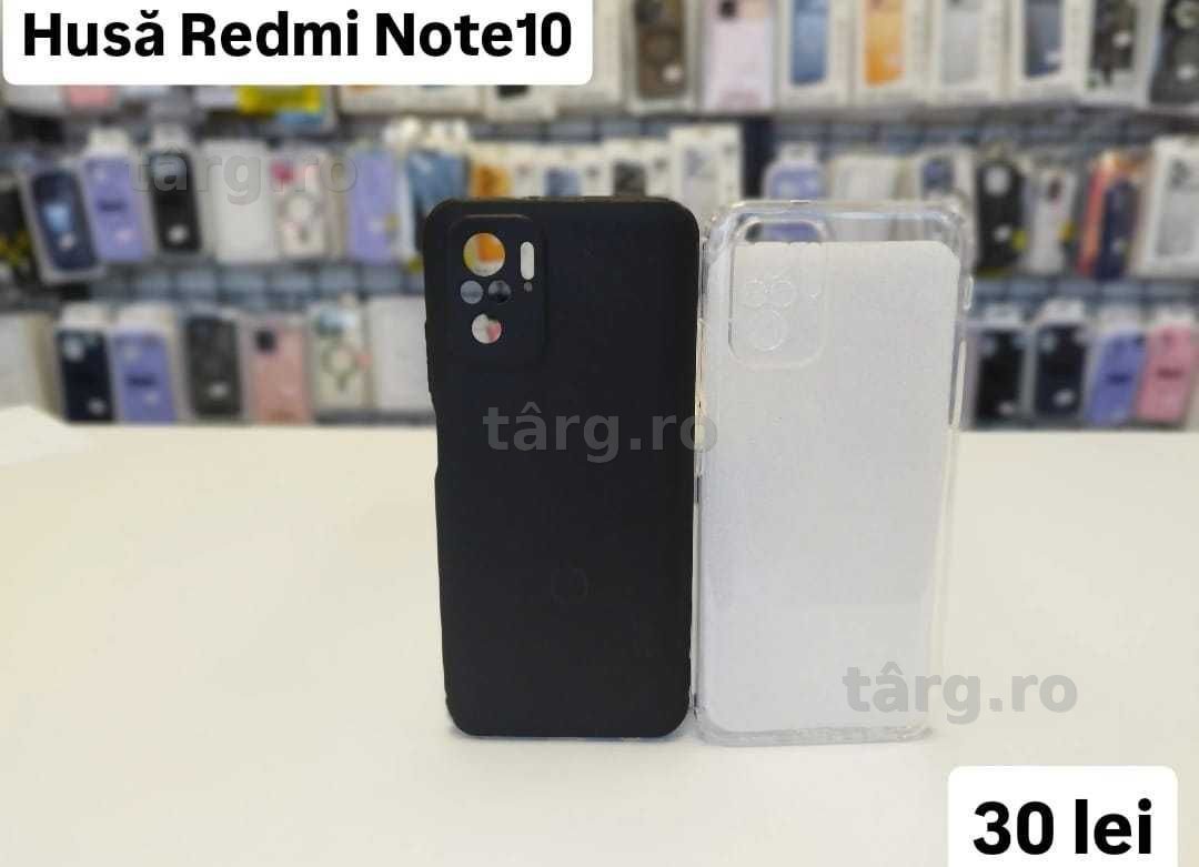 Husa silicon, folie, cablu,incarcator Redmi Note 10