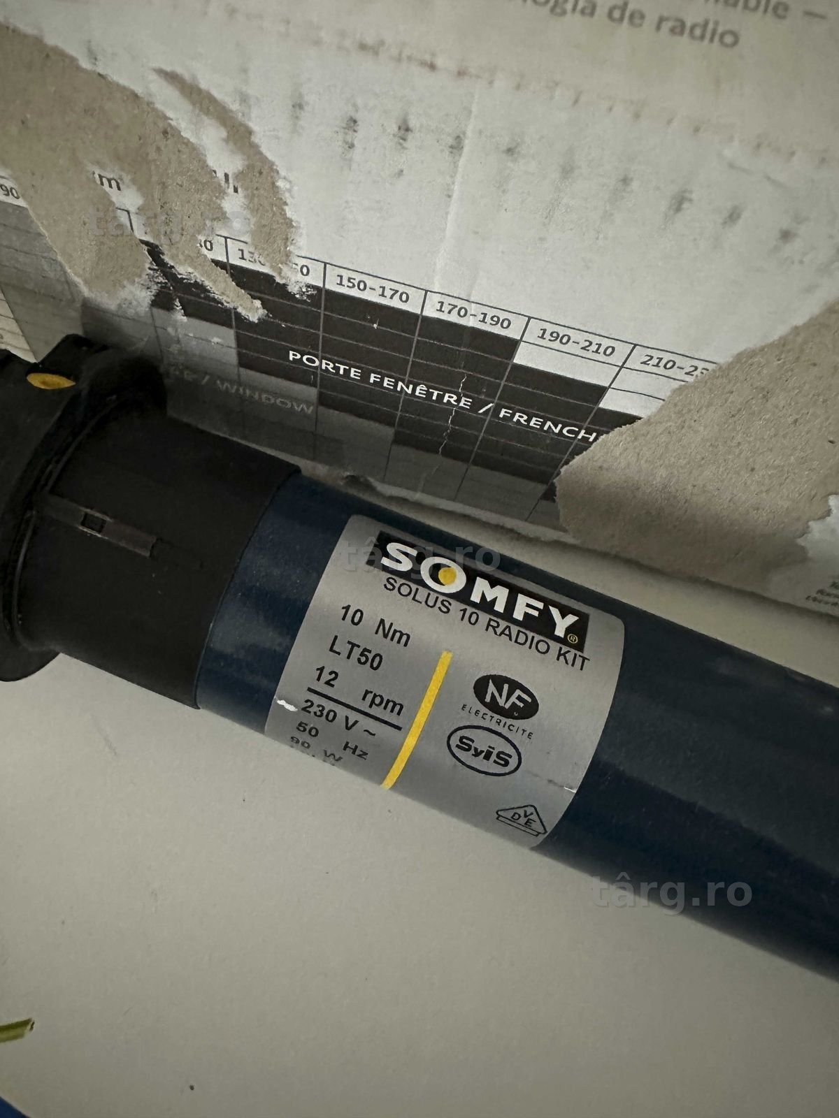 Somfy 1240388 Solus 10 Motor rulou Telecomanda Radio LT 50 4