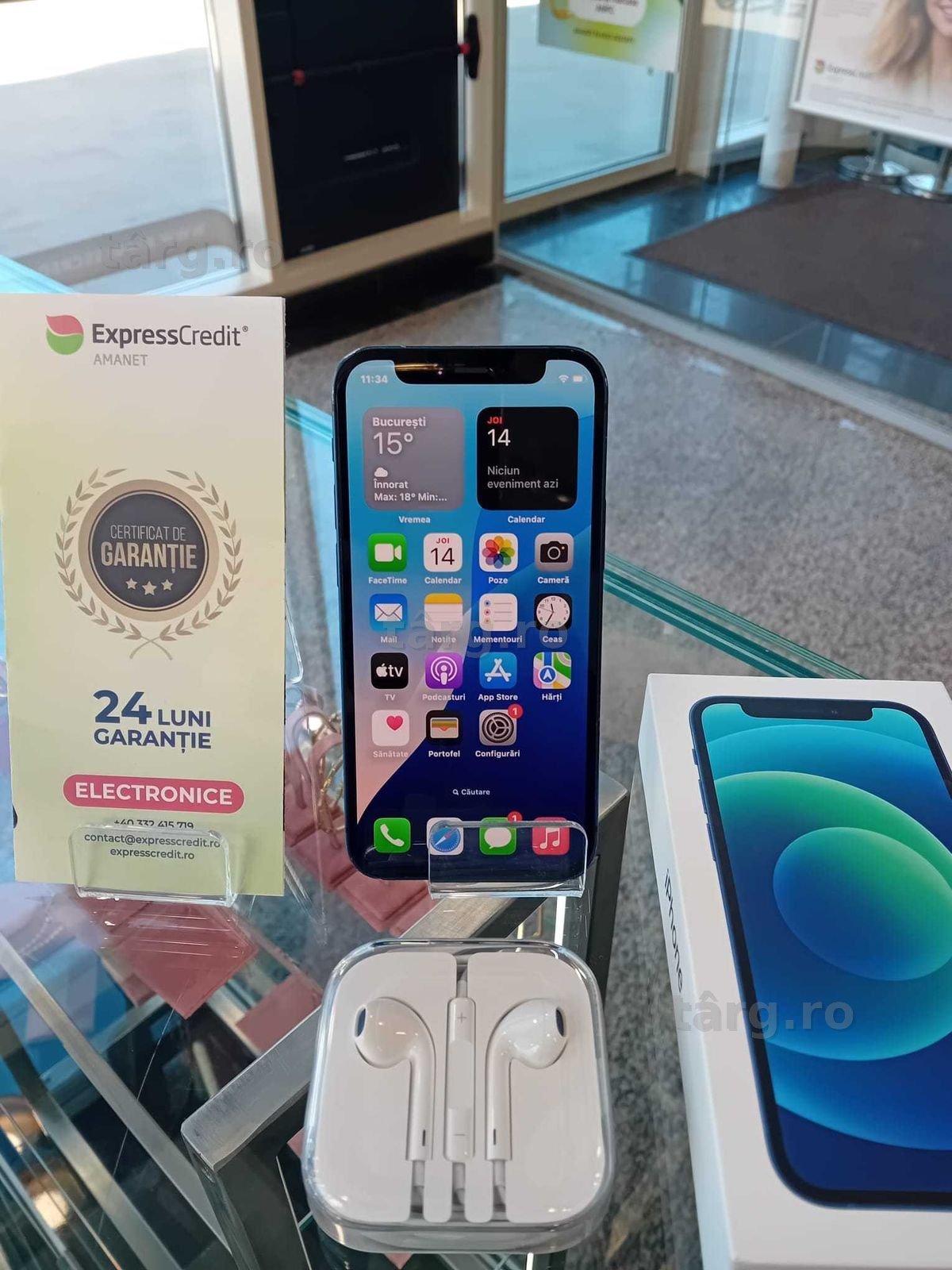 Iphone 12 Mini 128Gb 77% + casti (Iulius Mall)(B-441) Garantie 2 ani!