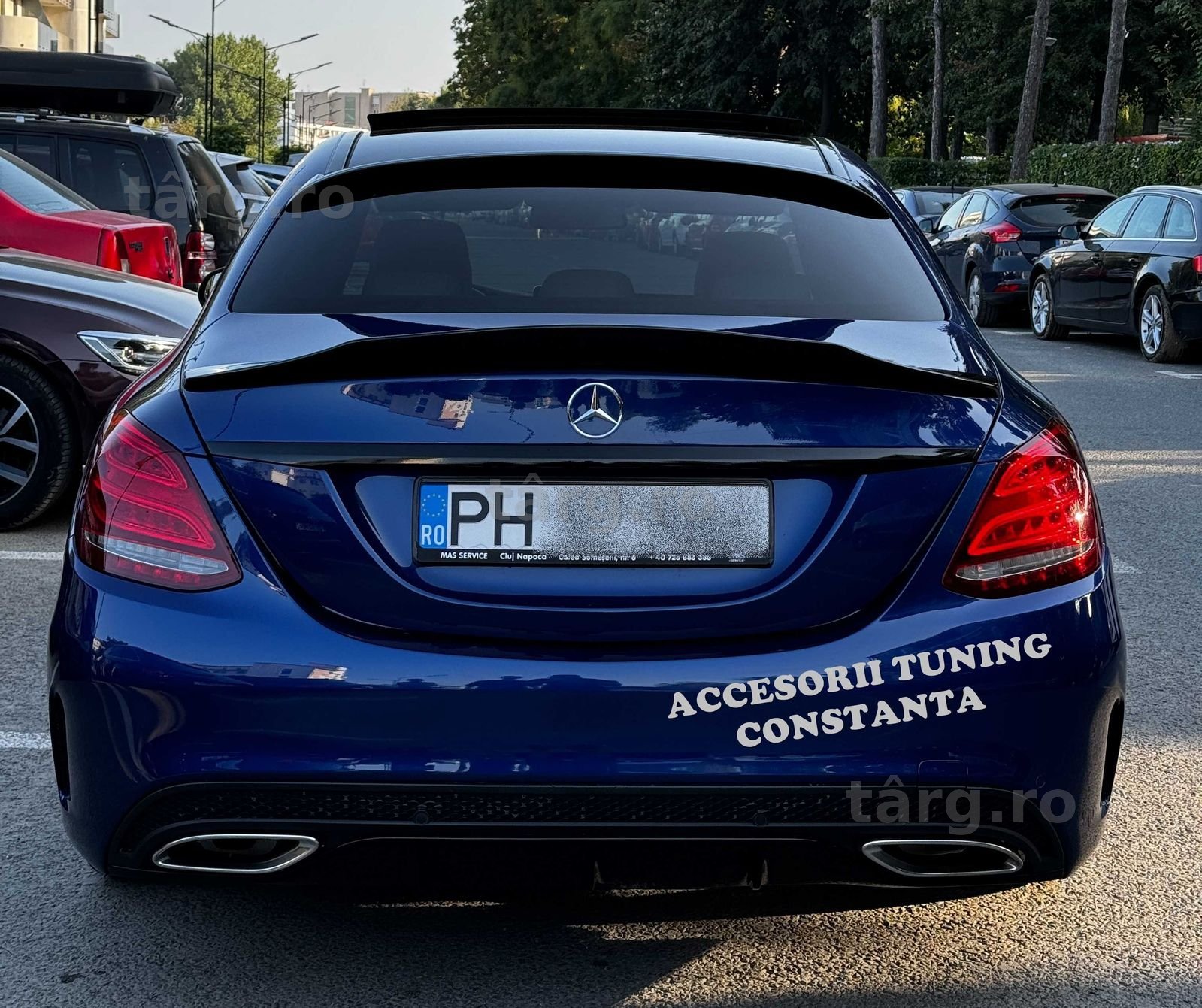 Eleron Luneta - Mercedes C Class W205 Negru Lucios