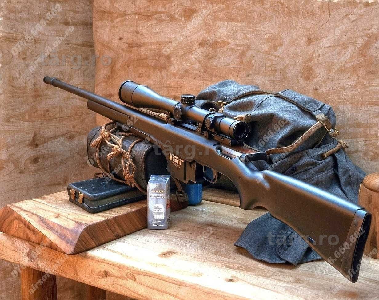 Pusca Sniper Avansat 5.3 J - Arc Modificat, Manual Precizie Înaltă