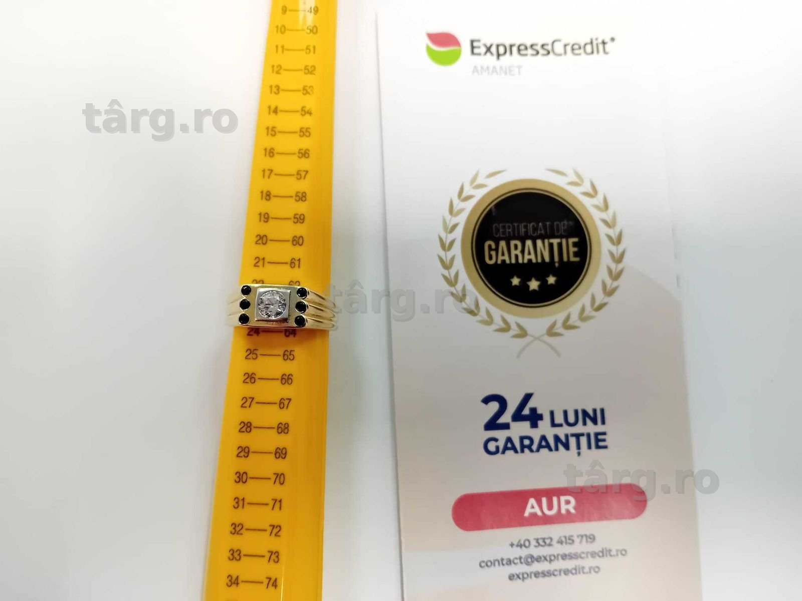 (Ag33) Inel Aur 14K/Garantie 2 ani 3