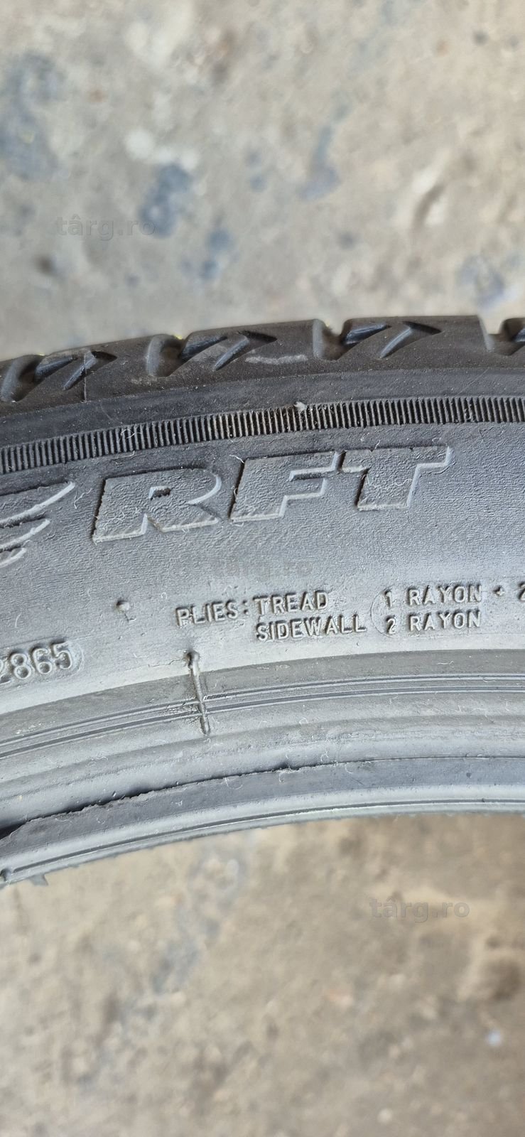 4 anvelope vara runflat Bridgestone 245/40/21.Pretul este pe bucata. 6