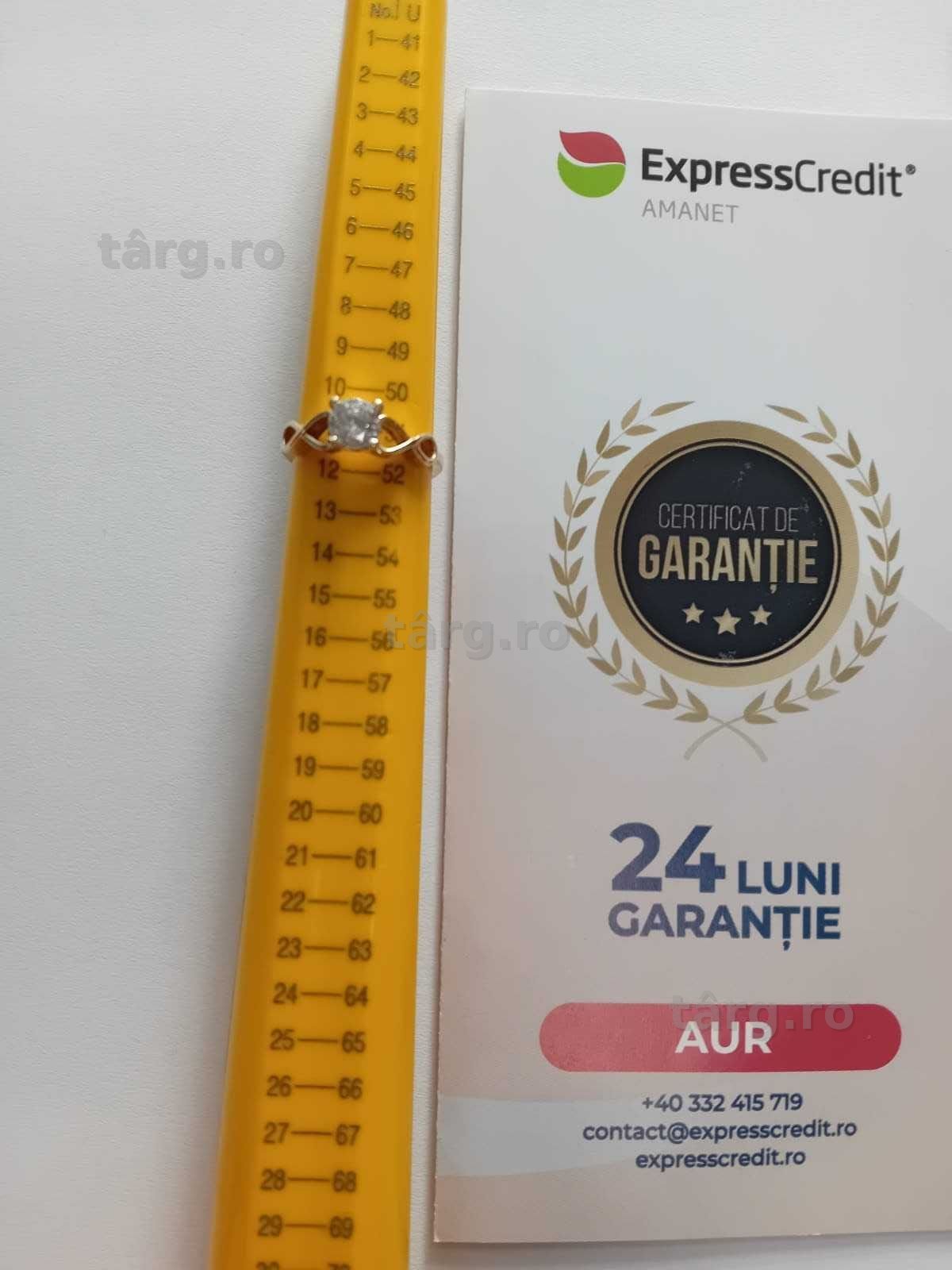 (Ag33) Inel Aur 14K/Garantie 2 ani 3