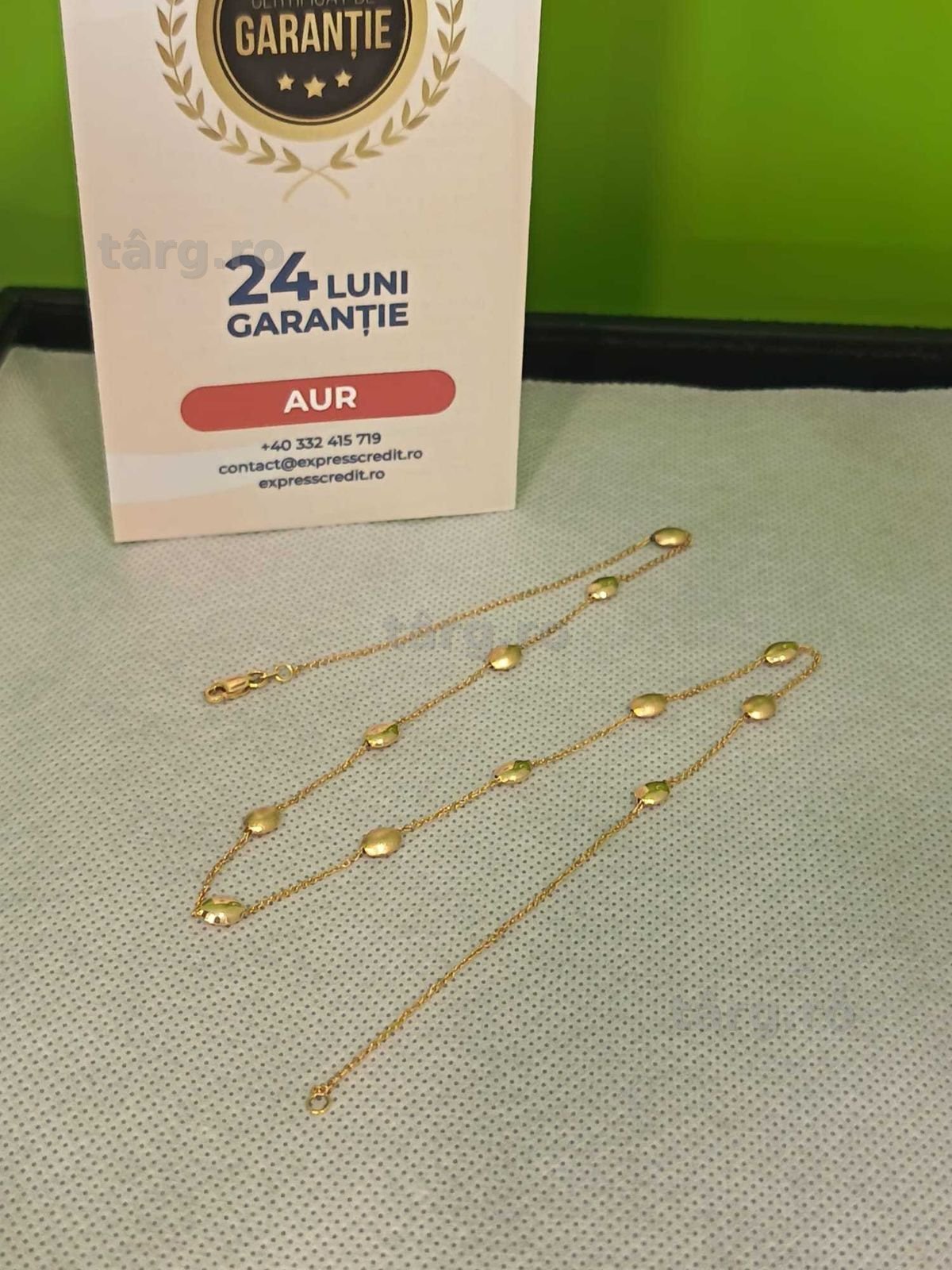 (Ag41) Colier aur, 14K b6069.1 Certificat de garanție