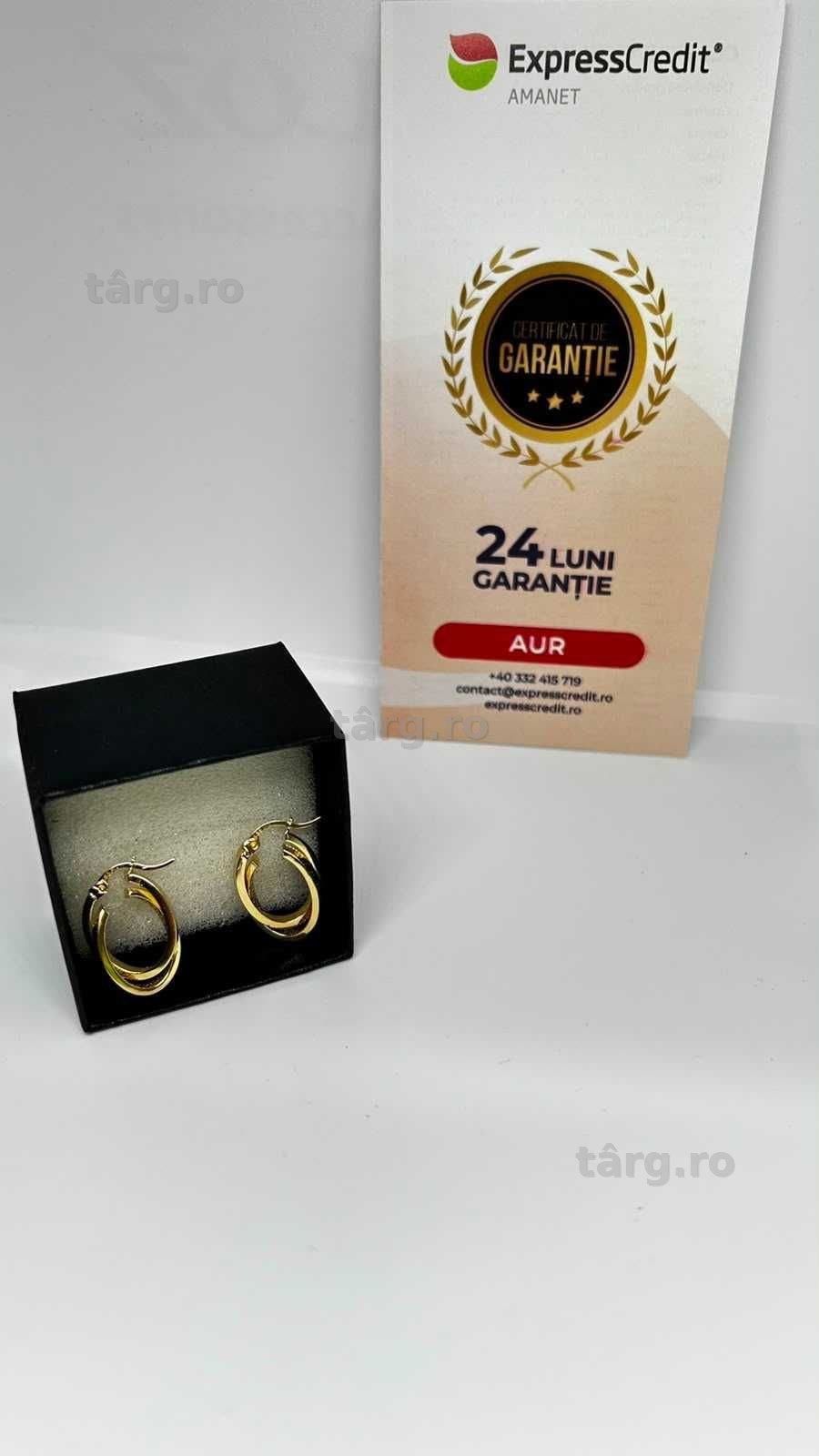 Cercei Aur 14K 2.66g (Ag4 Dacia B.52352) Garantie 2 ani 3