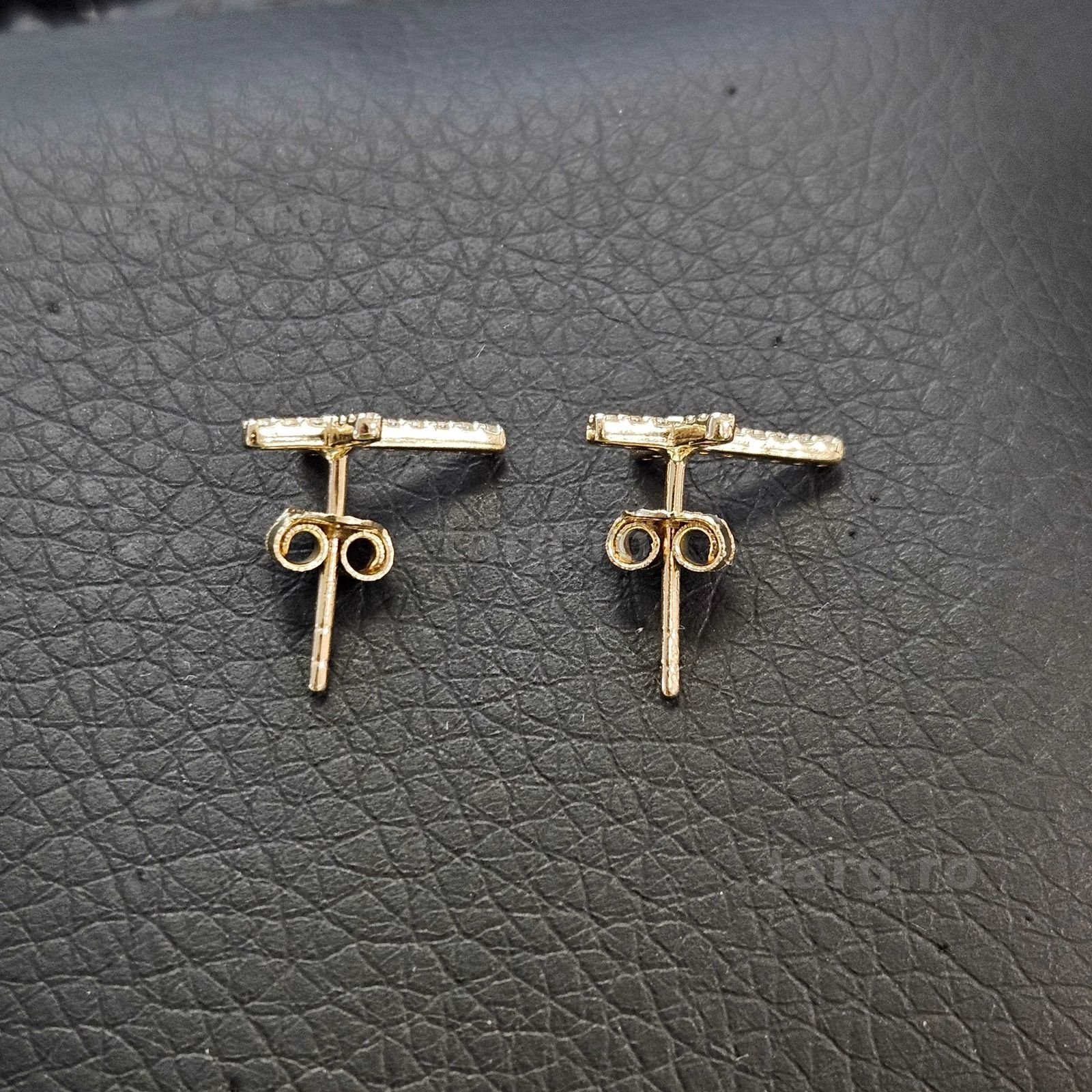 Cercei Aur 14K - 1.27 grame / 600 lei ( B34338.1 / Ag28 Doi Baieti ) 3