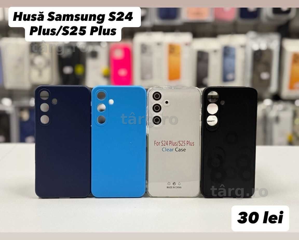Husa silicon, folie, cablu, incarcator  Samsung S24 PLUS/ S25 PLUS