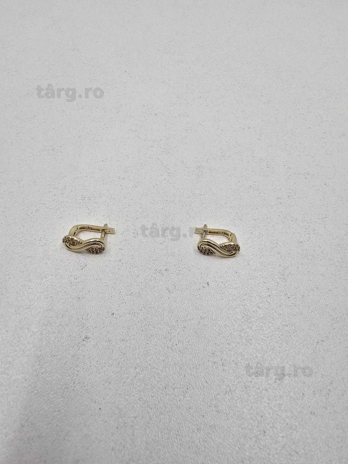 Cercei aur 14K 2.77gr (Ag25 Belvedere B.42297)-Garantie 2 Ani! 3