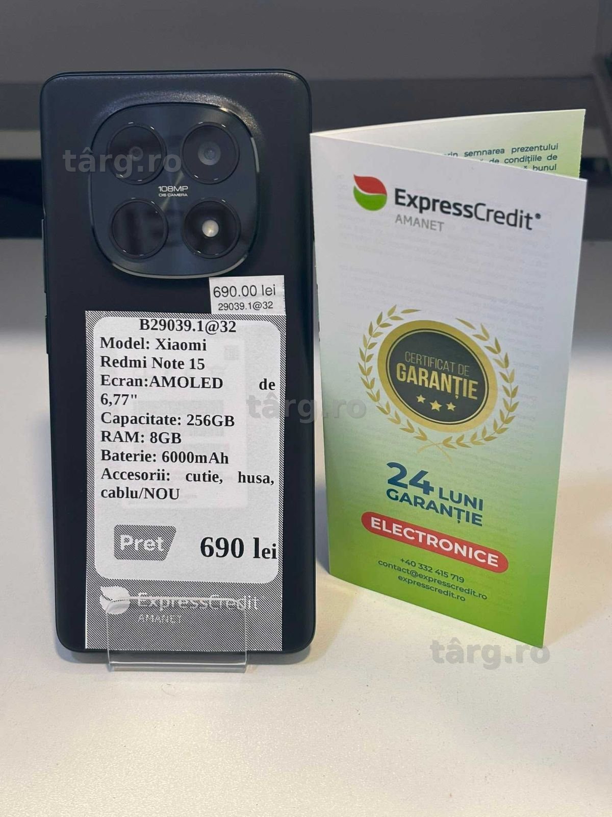 Telefon Xiaomi Redmi Note 15 (AG32 B29039.1) 2 ANI GARANTIE! *NOU* 2